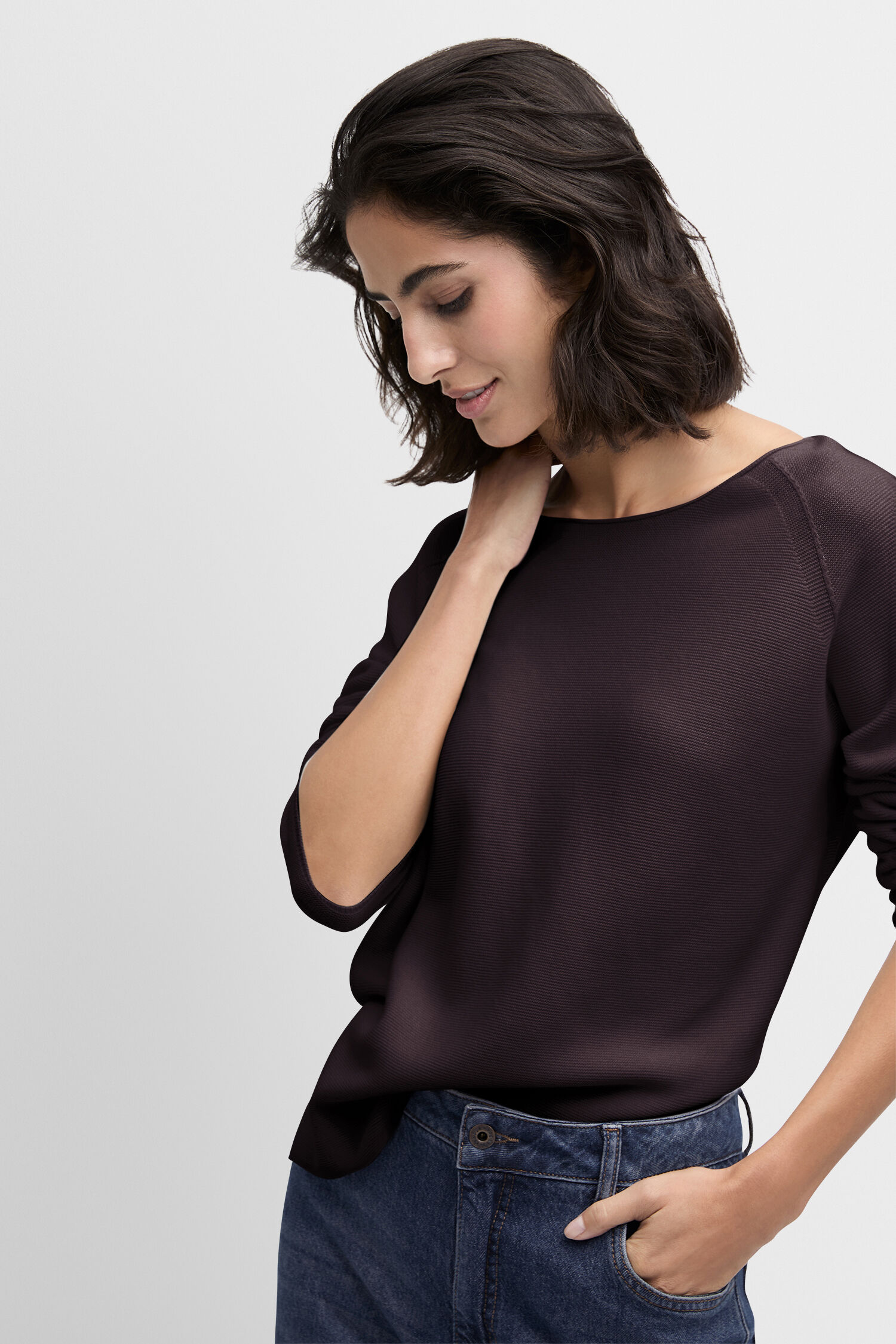 Bluse, Langarm, Hosen, Person, Frau - 