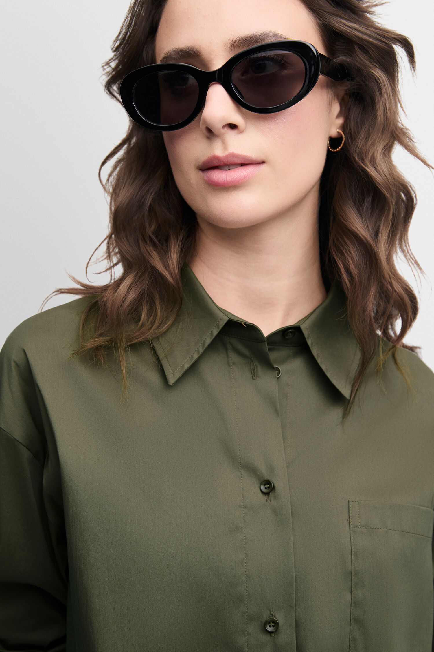 Bluse, Hemd, Langarm, Sonnenbrille, Person