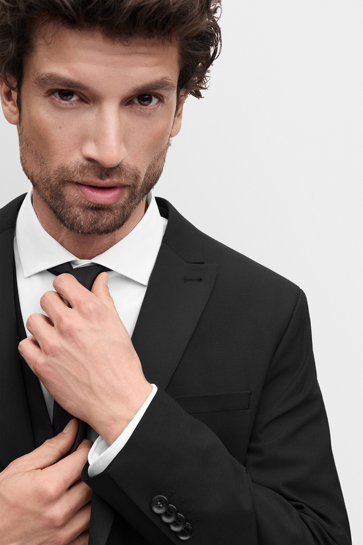 Anzug, Hemd, Krawatte, Dunkel, Sakko