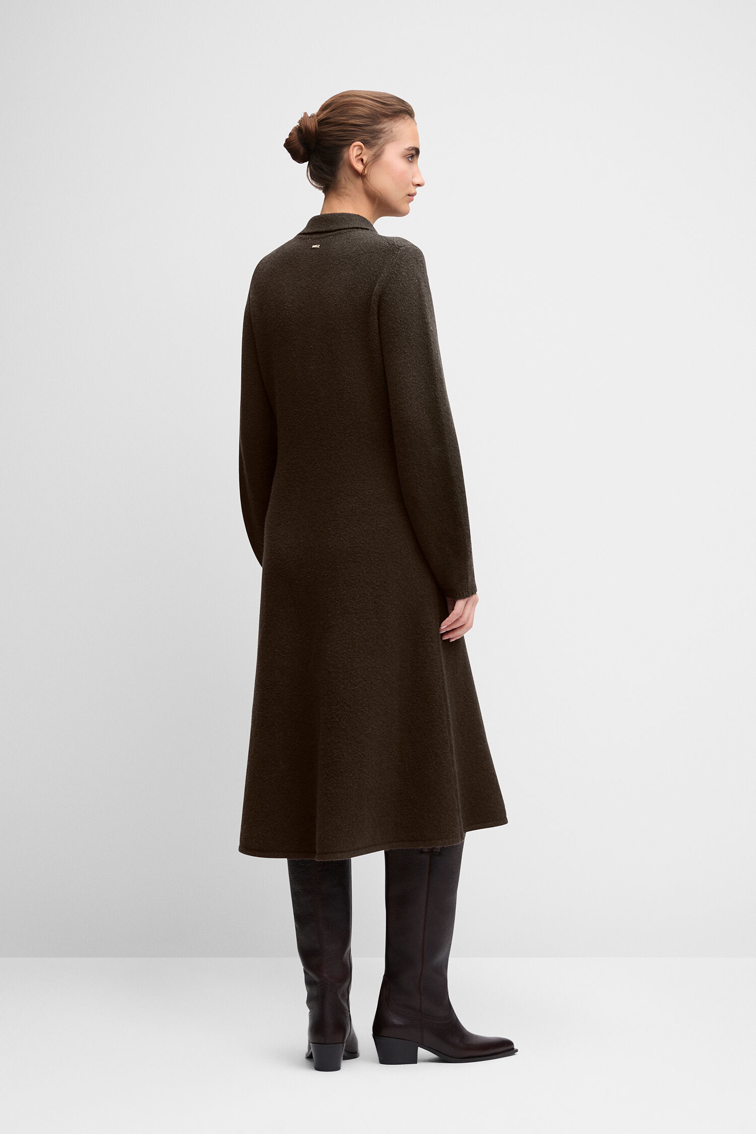 Mantel, Oversize, knielang, braun, Kleidungsstück