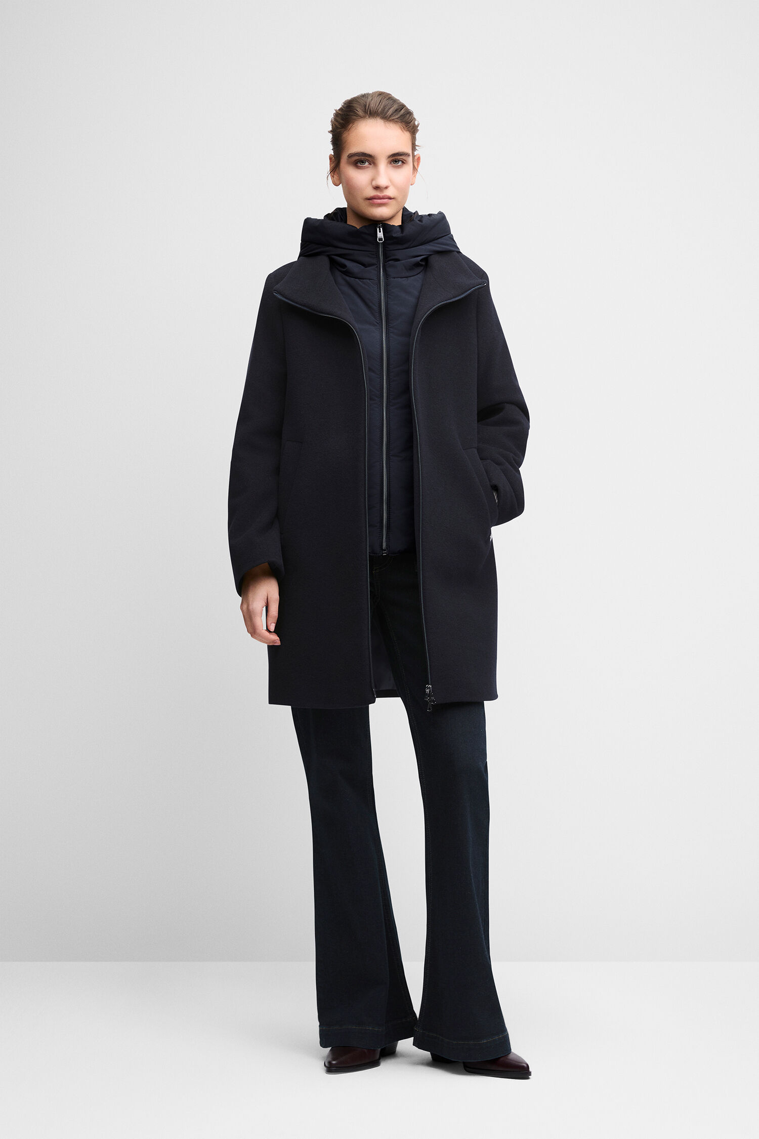 Mantel, Dunkel, Wolle, Jacke, Hose