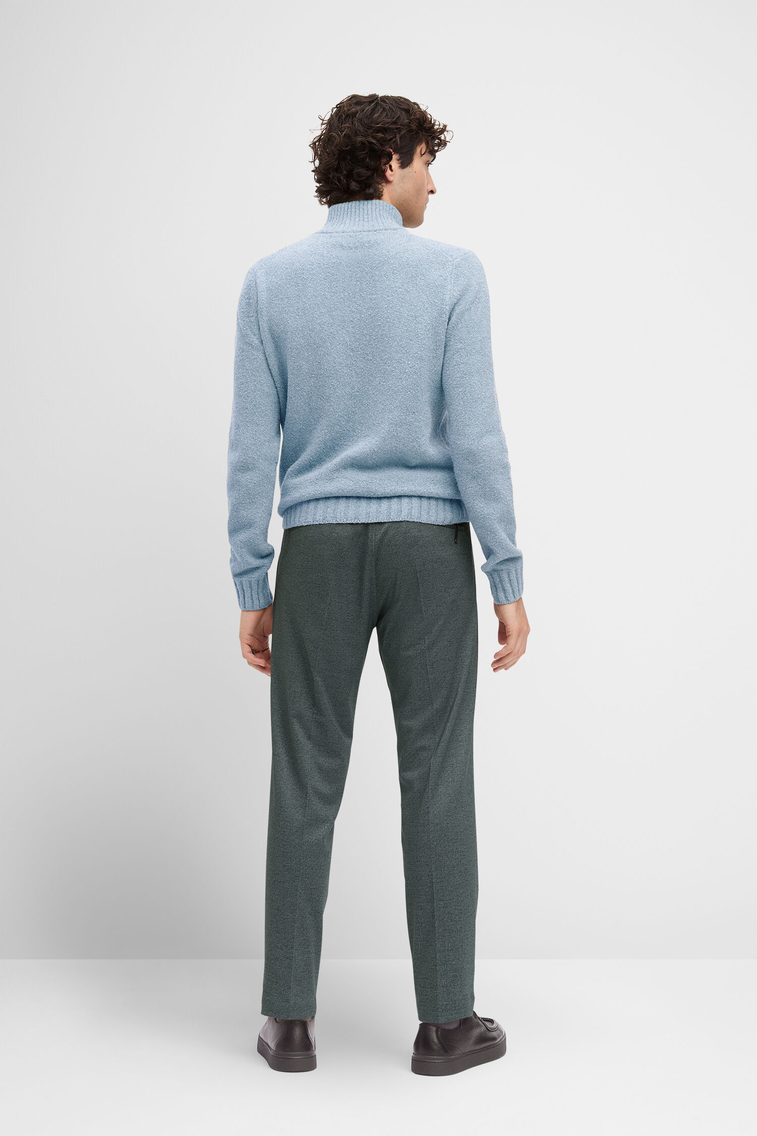 Hosen, Pullover, Langarm, Mann, Person