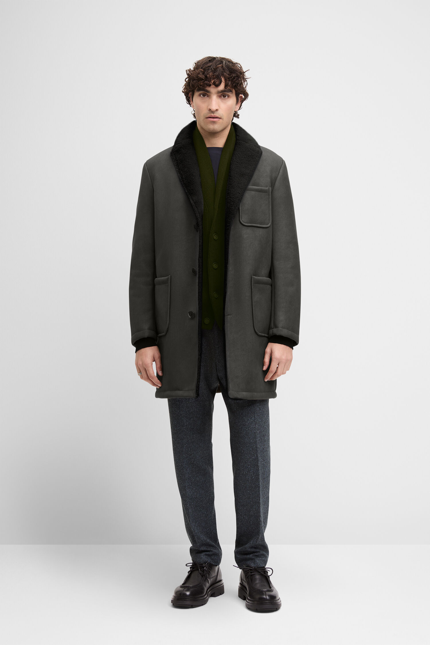 Mantel, Jacke, Mann, Person