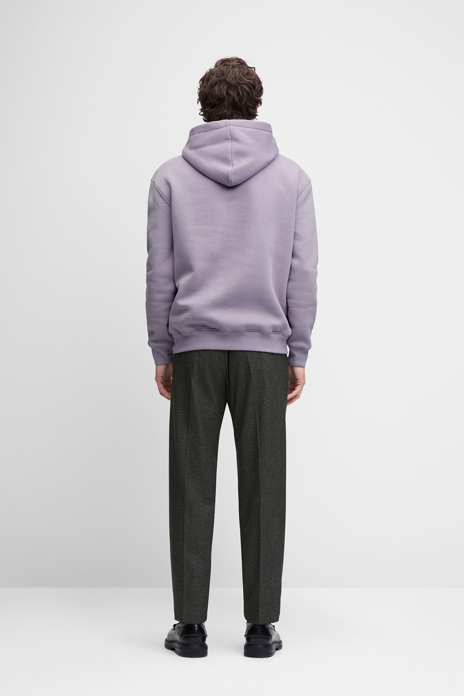 Hoodie, Pullover, Lila, Loungewear, Rückansicht
