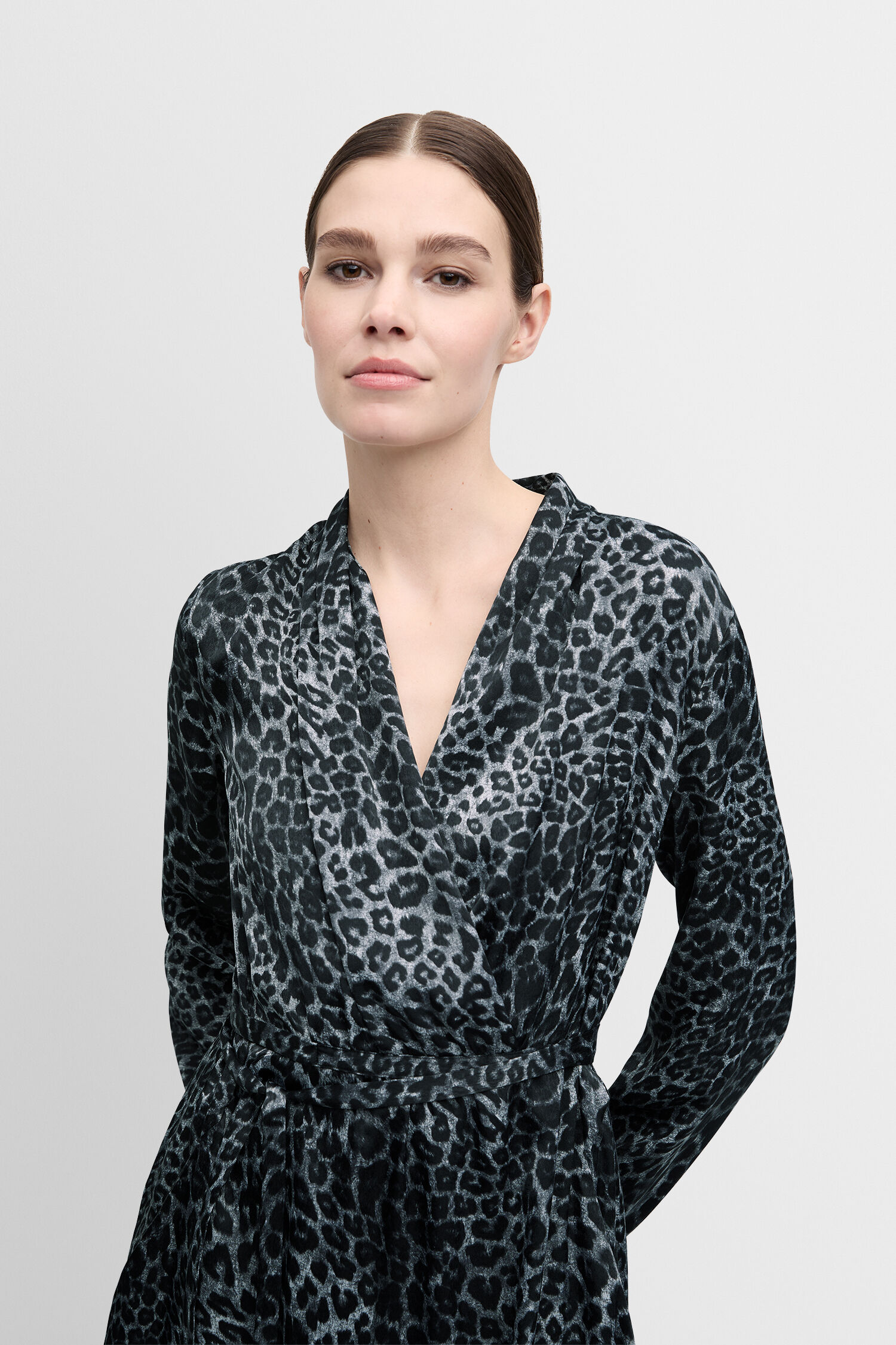 Langarm, Kleid, Modisch, Person, Frau