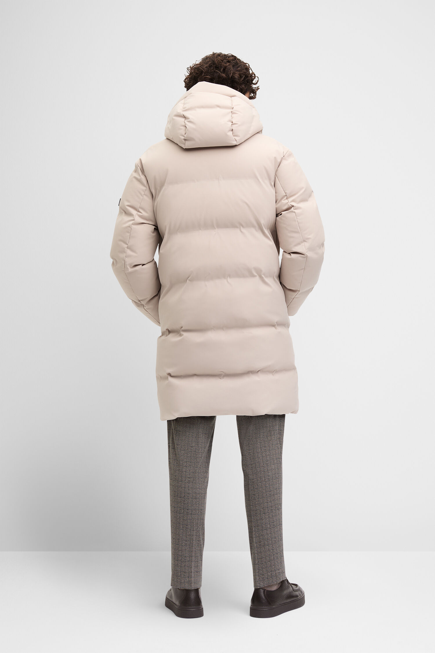 Mantel, Jacke, Person, Kapuze