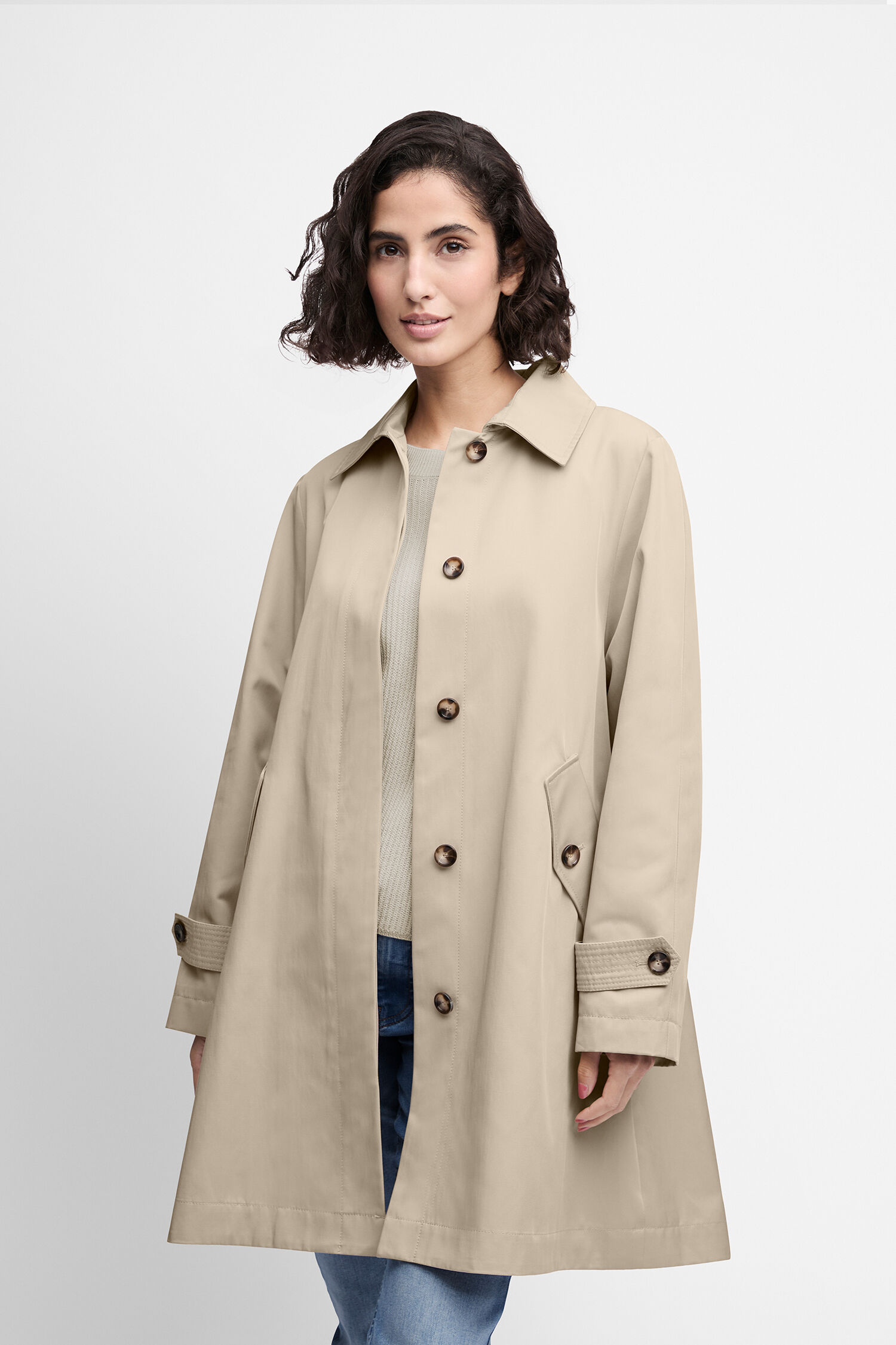 Cinque Damen Mantel Cimiracle Cinque Wollmantel Grau Kurzmantel