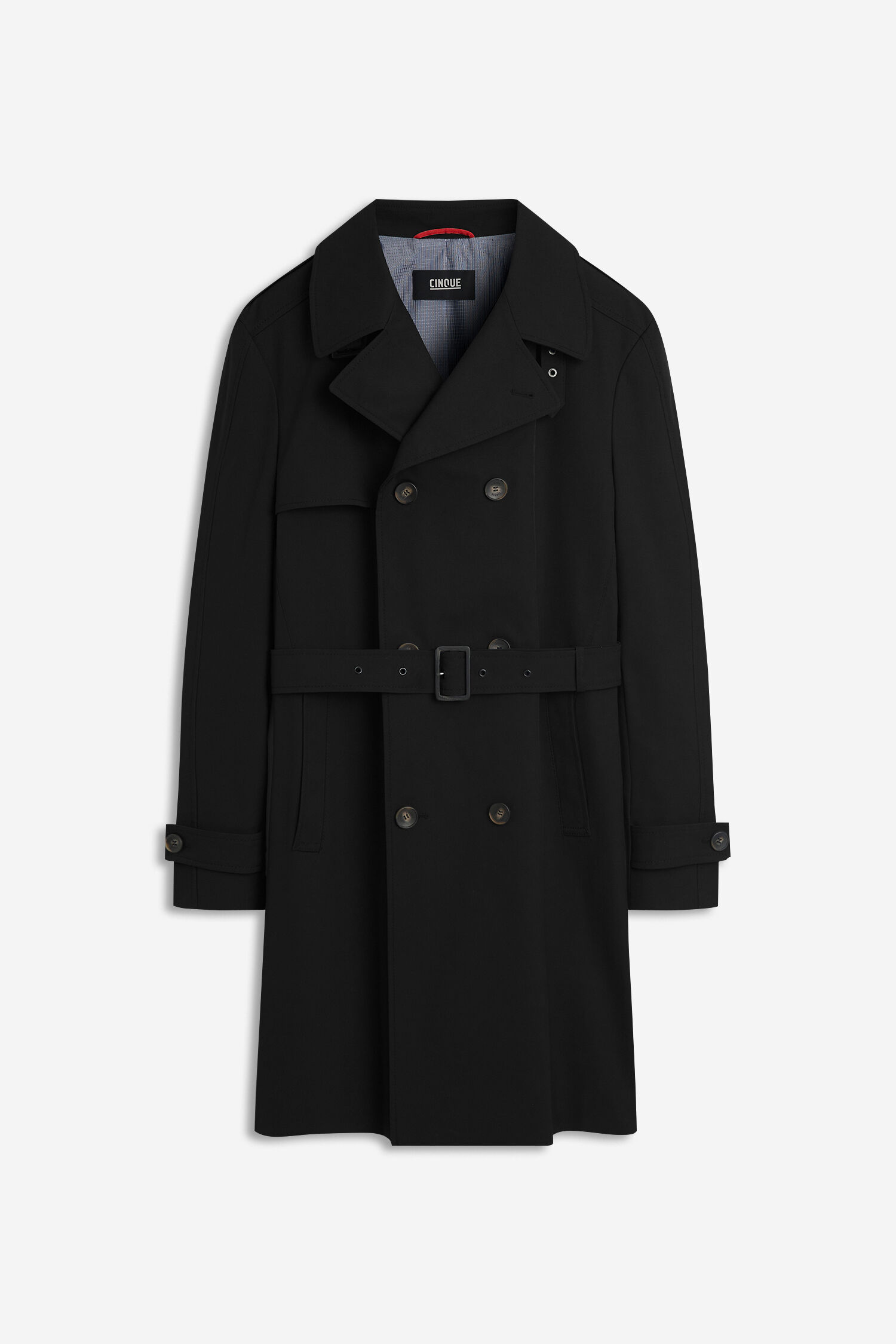 Bekleidung, Mantel, Trenchcoat, Bekleidung, Mantel, Trenchcoat - schwarz