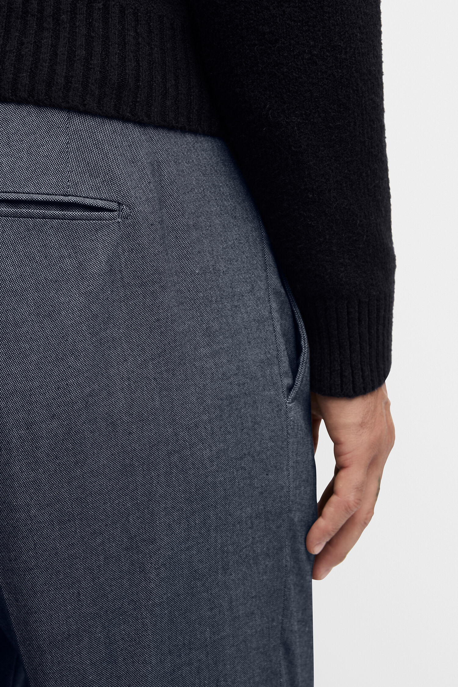 Hosen, Langarm, Jeans, Pullover, Person