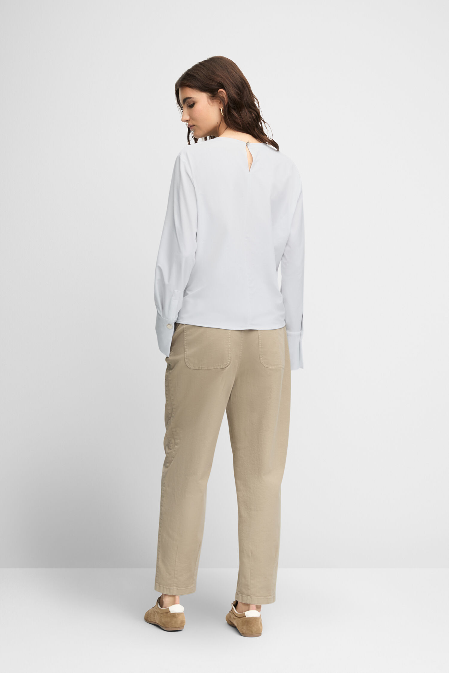 Langarm, Hosen, Person, Leinen, Bluse