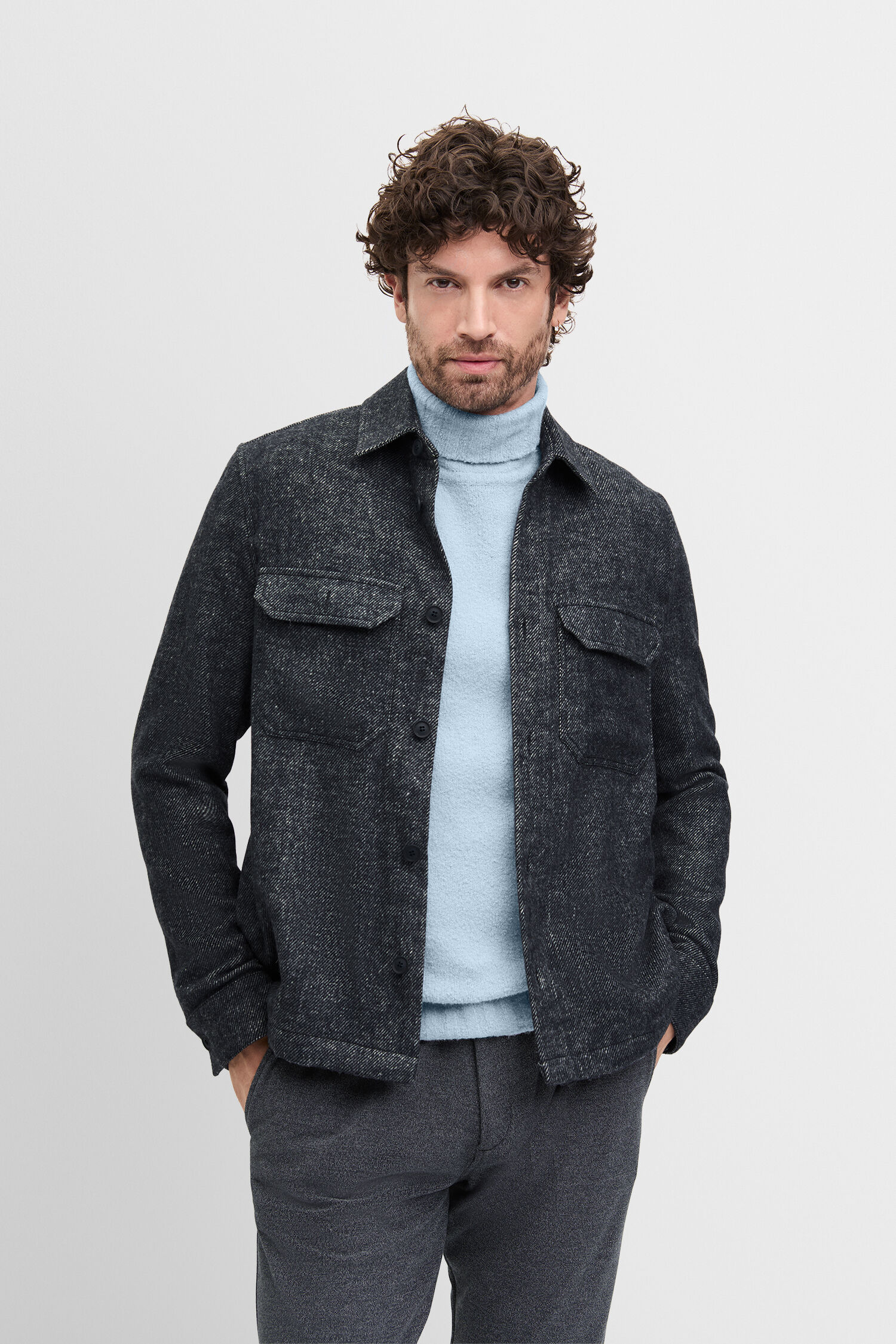 Mantel, Jacke, Blazer, Fleece, Person
