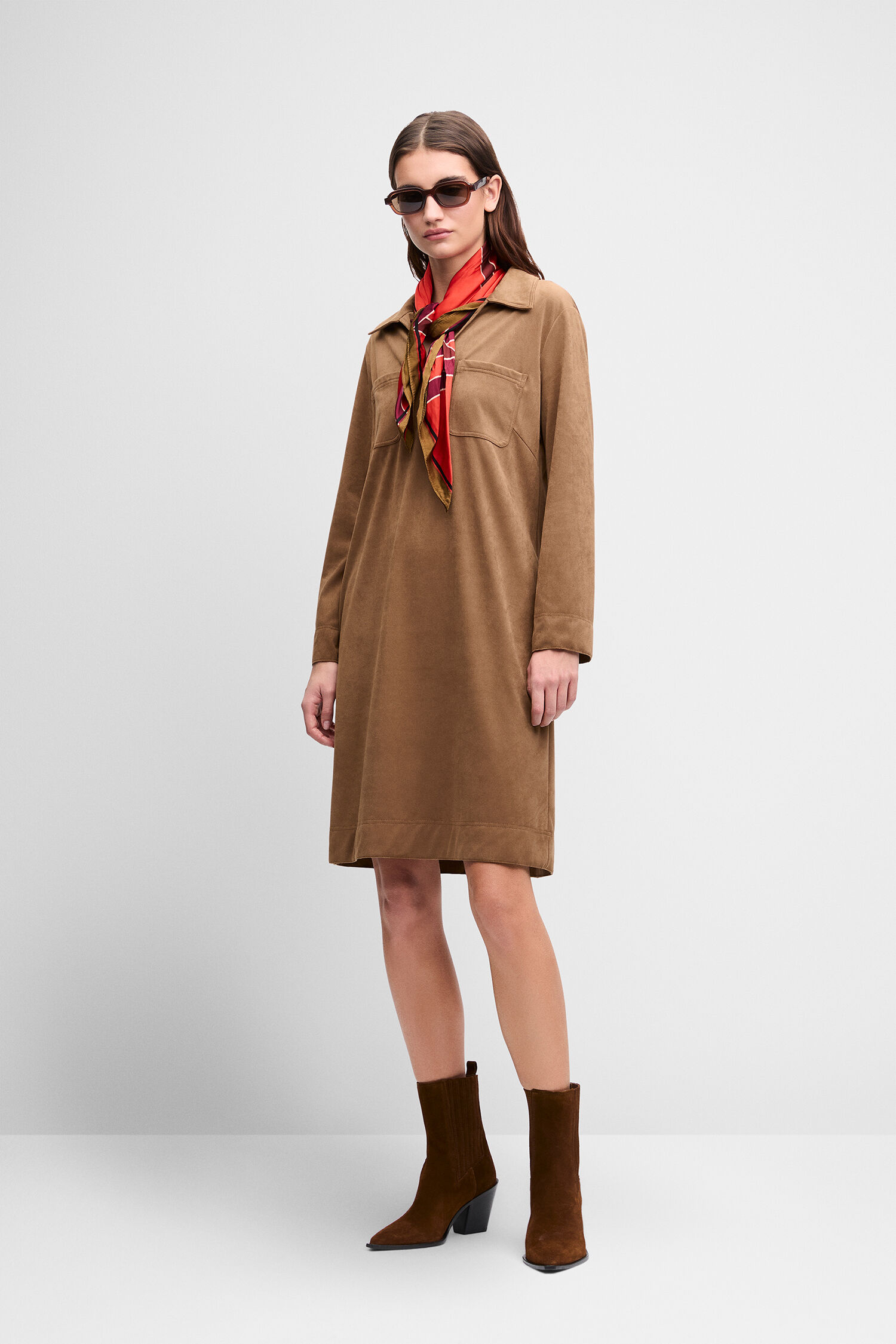 Stiefel, Kleid/robe, Casual, Bandana, Braun