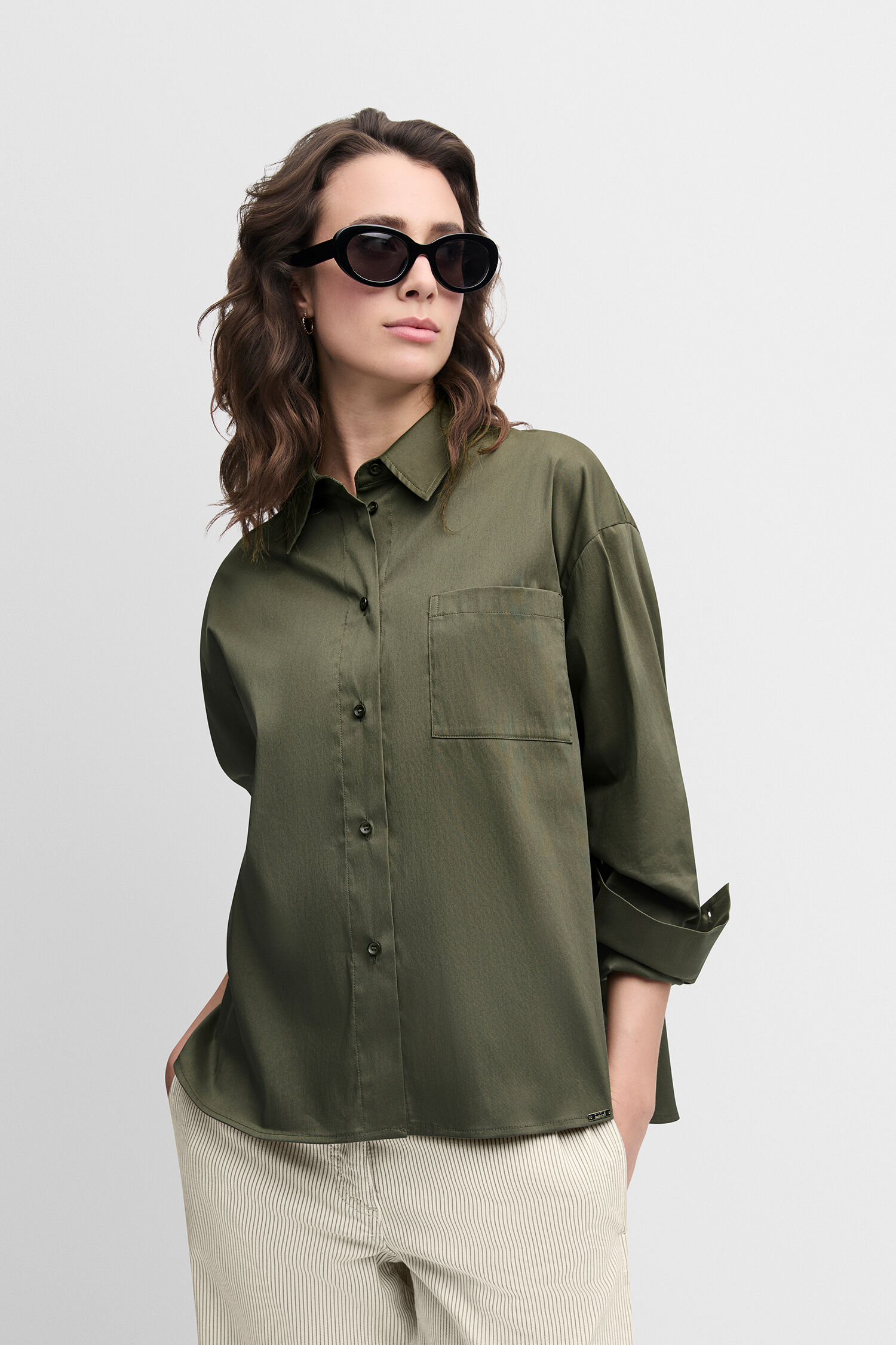 Bluse, Hemd, Langarm, Sonnenbrille, Person