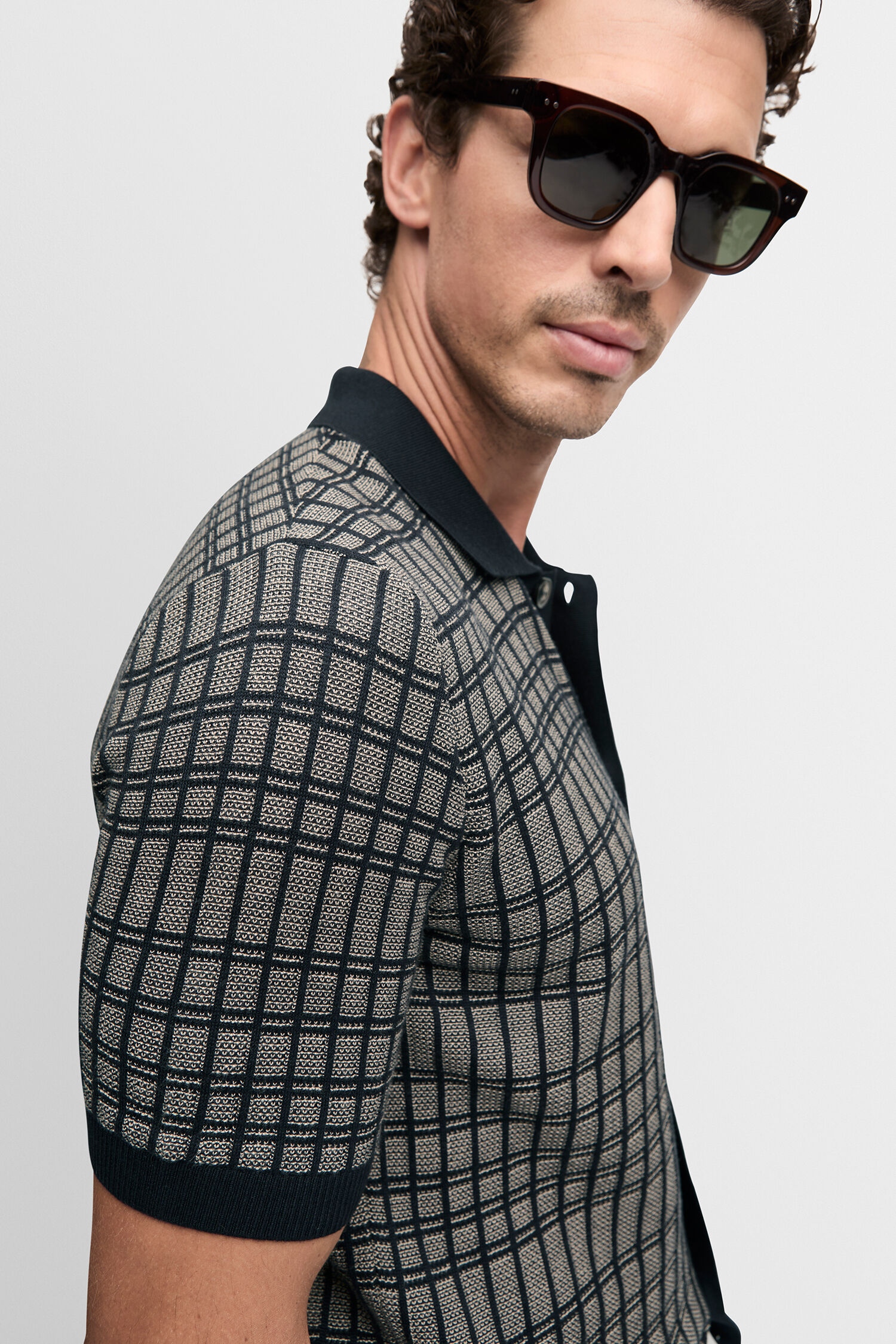 Strickjacke CIYARO Sonnenbrille, Hemd, Erwachsener, Mann, Person