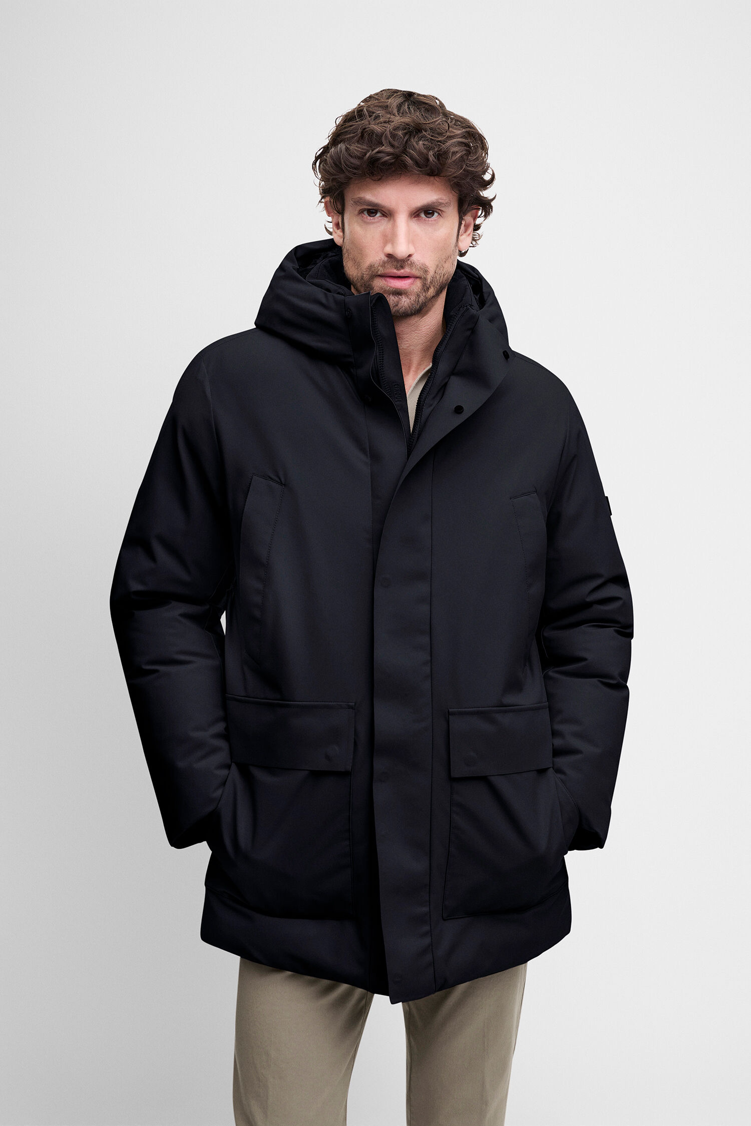 jacken, dunkel, igans, parkajacke, puffer