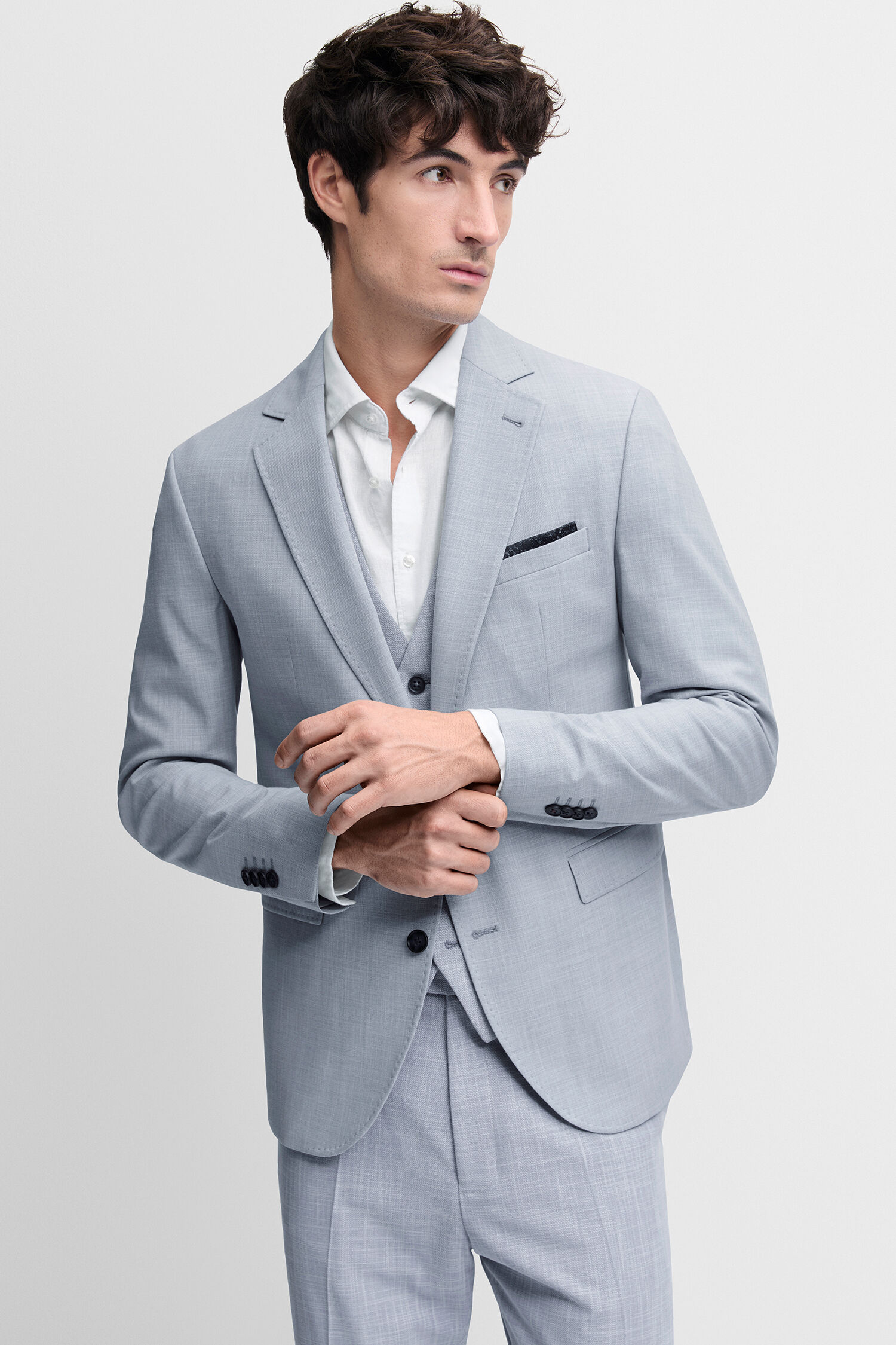 Formelle Kleidung, Anzug, Blazer, Jacke, Smoking - hellblau