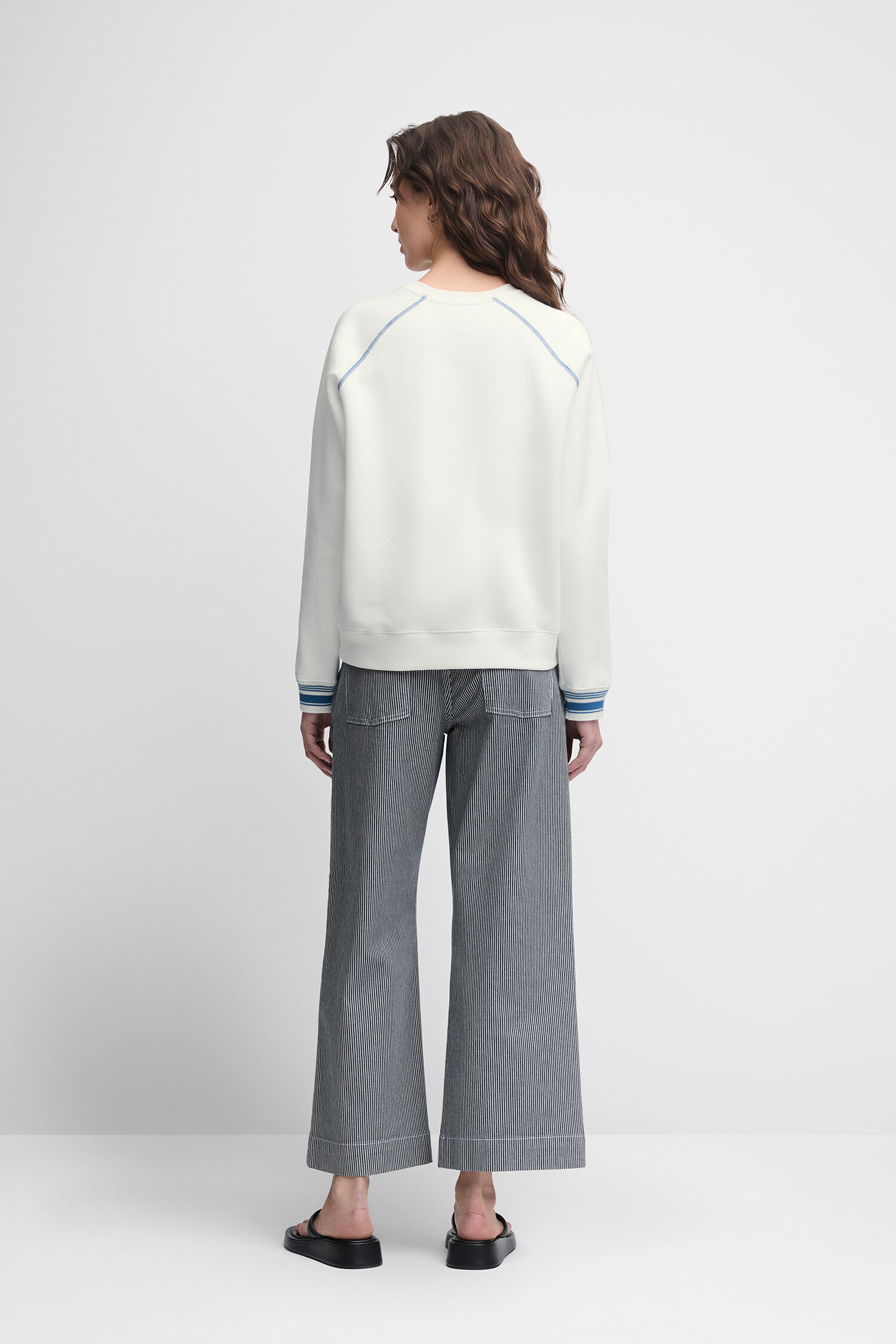 Hosen, Langarm, Person, Pullover, Leinen