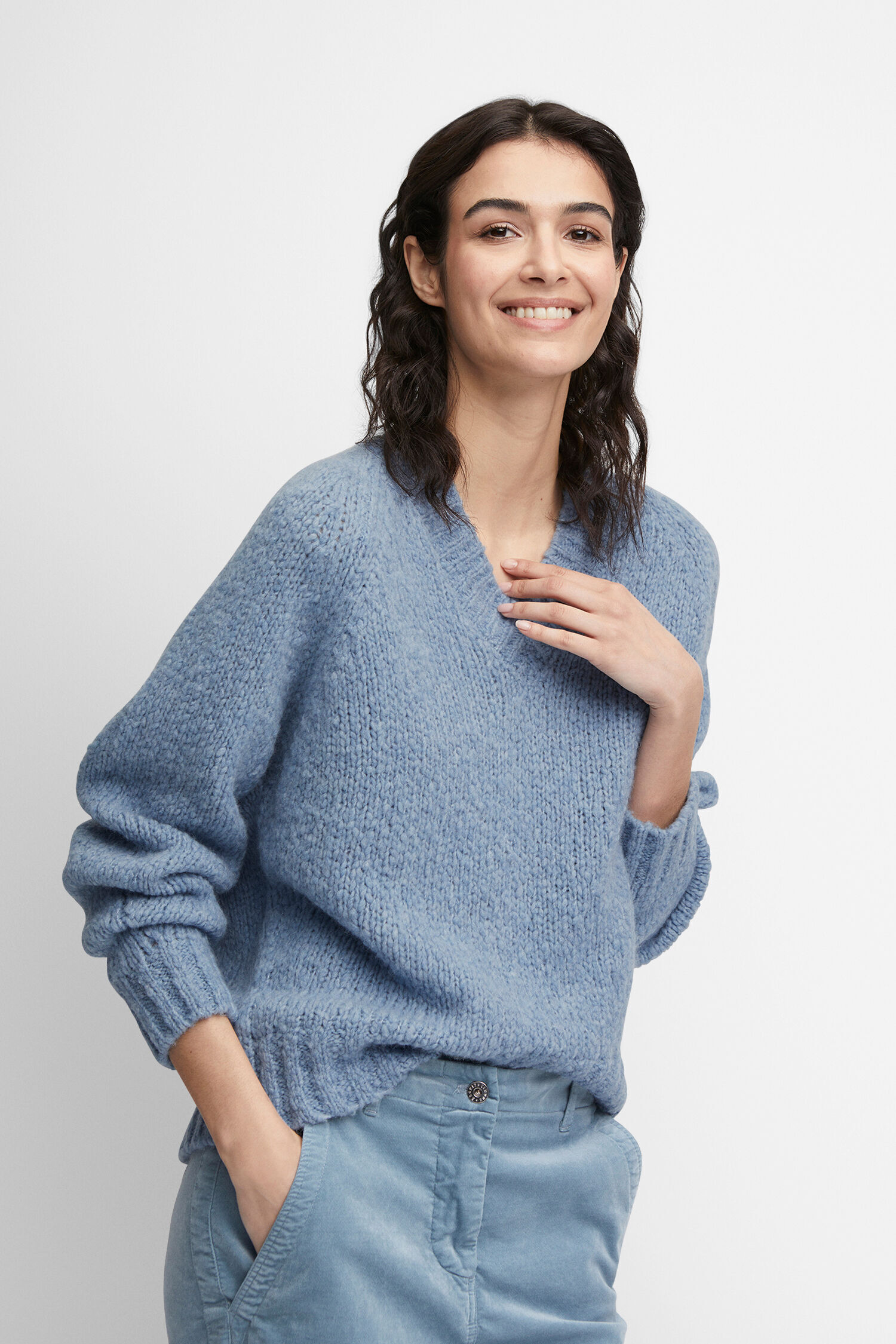 CINQUE Pullover CISARIA CI-6526-5573-63-243-XS 201 - hellblau