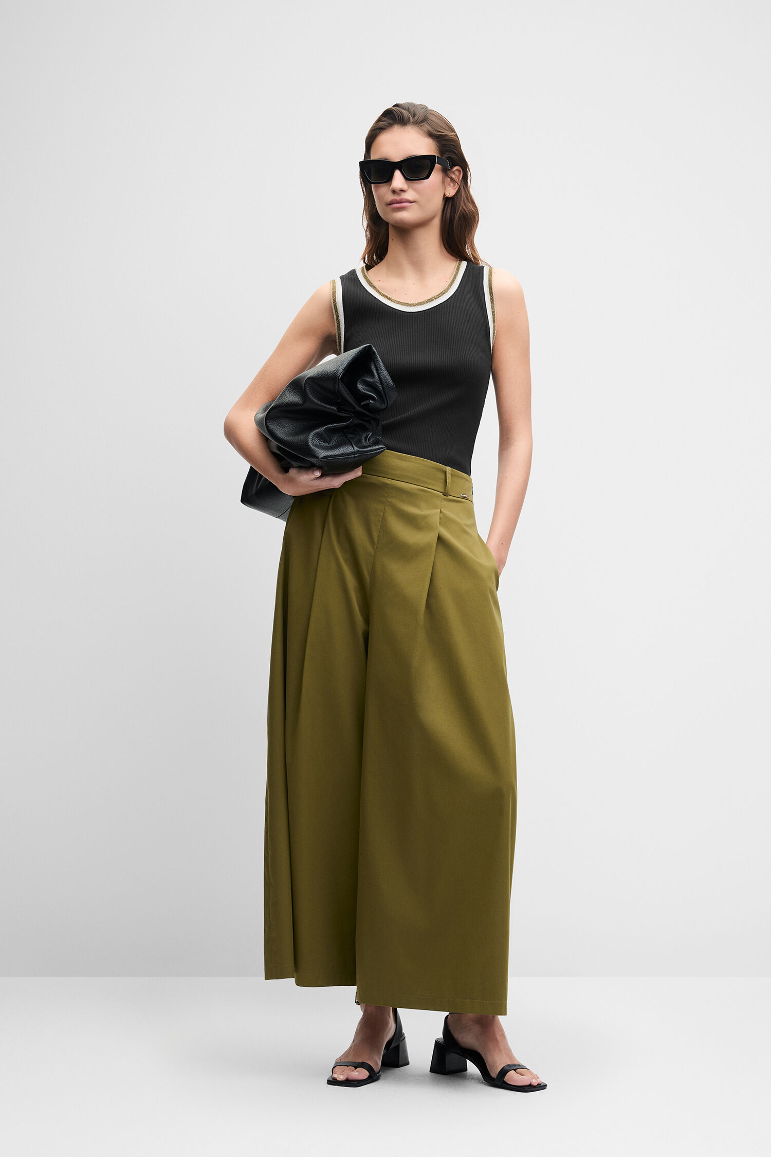 Kleidung, Hose, Top, Schnitt, Accessoire