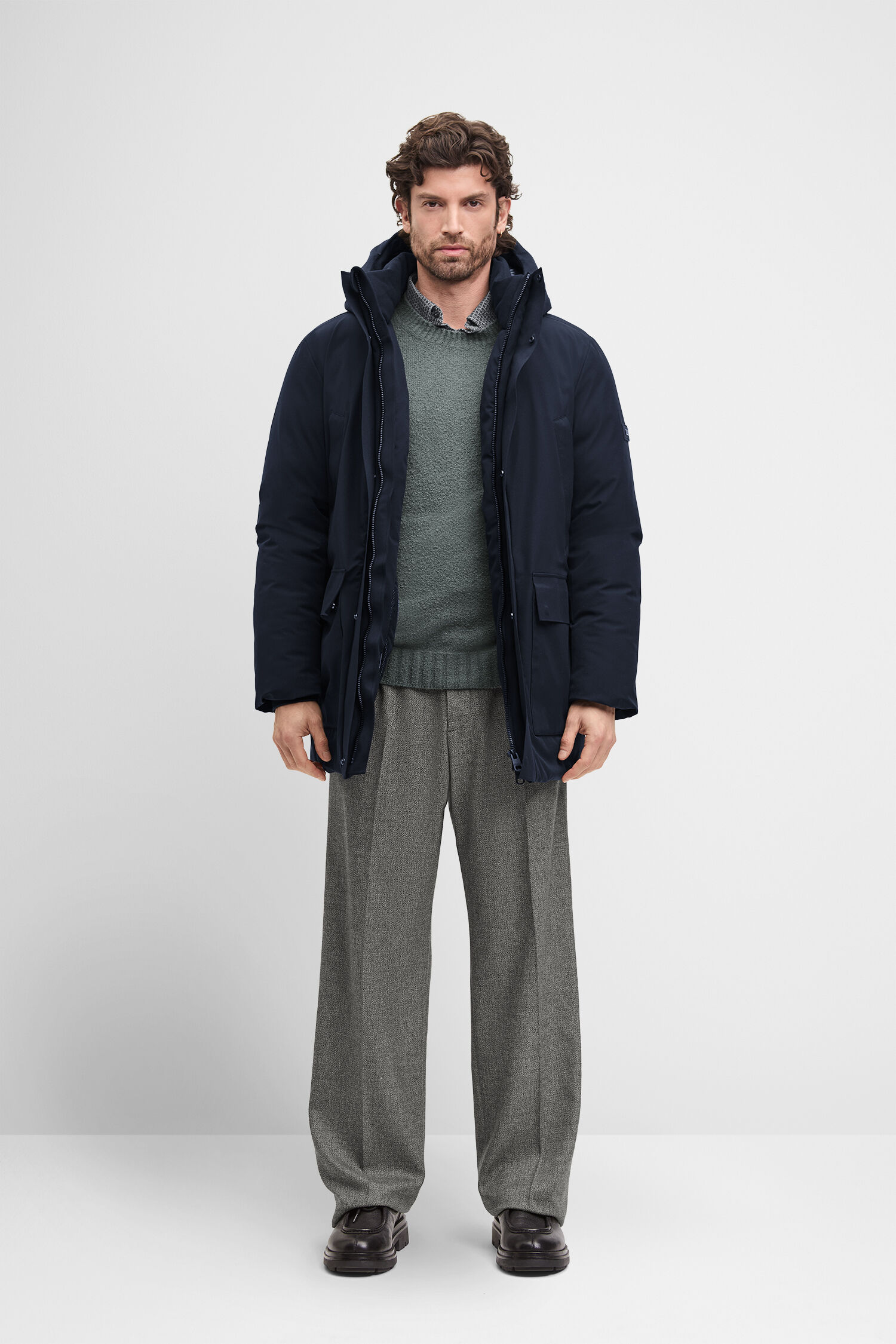 Mantel, Jacke, Hosen, Mann, Person