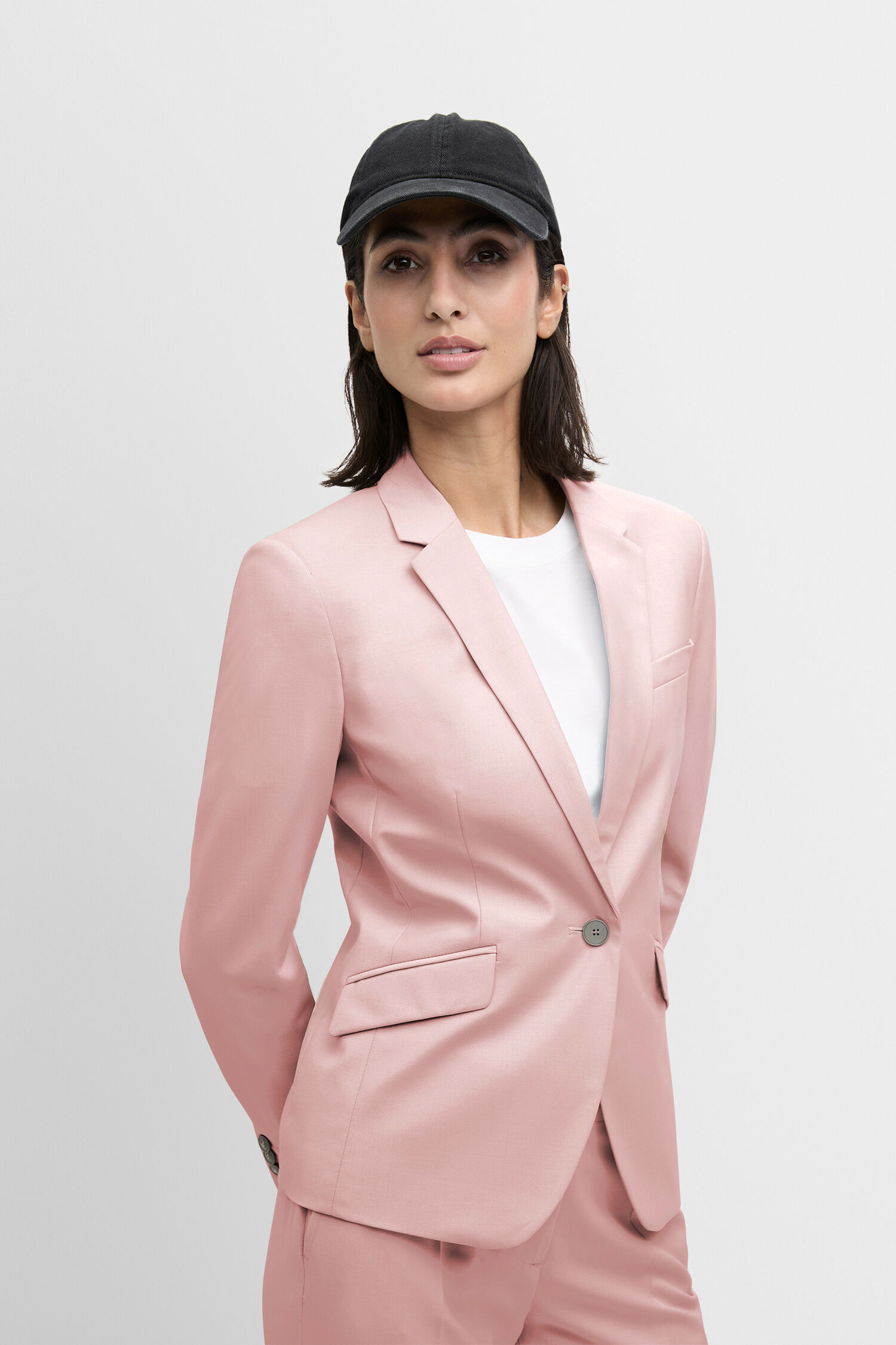 Blazer, Mantel, Jacke, Formelle Kleidung, Anzug - rose