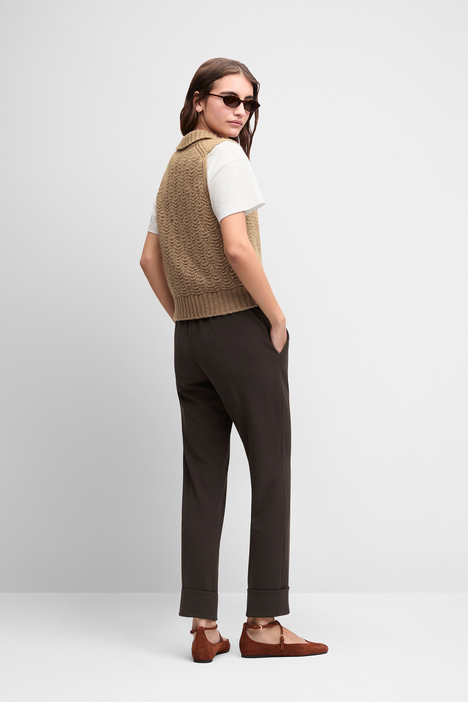 Weste, Strick, Weste aus Wolle, Gilet, Damenshirt