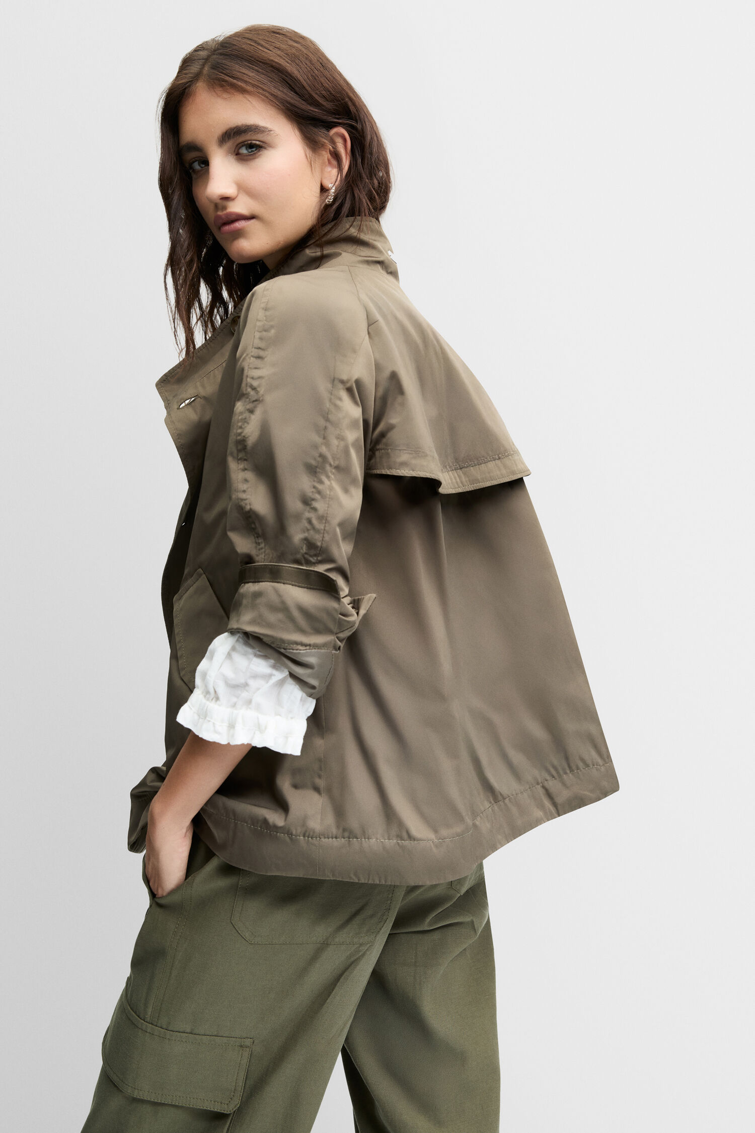 Mantel, Jacke, Person, Gesicht