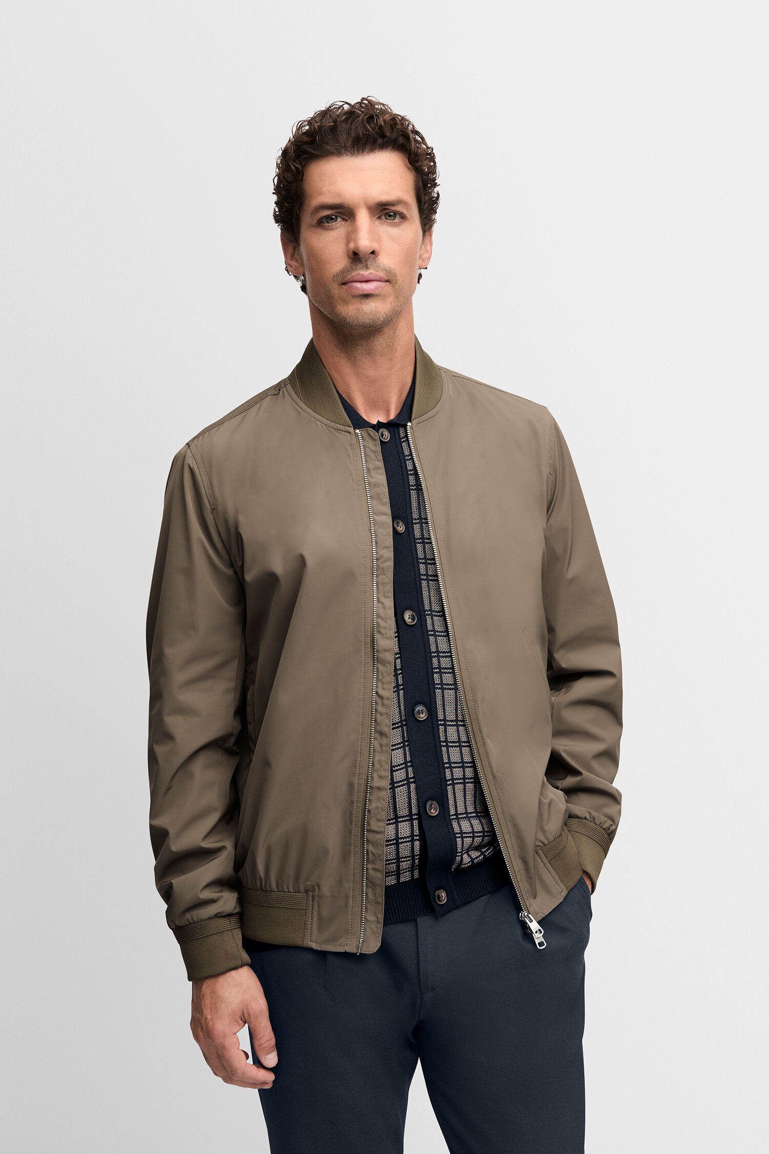 Mantel, Jacke, Langarm, Mann, Person