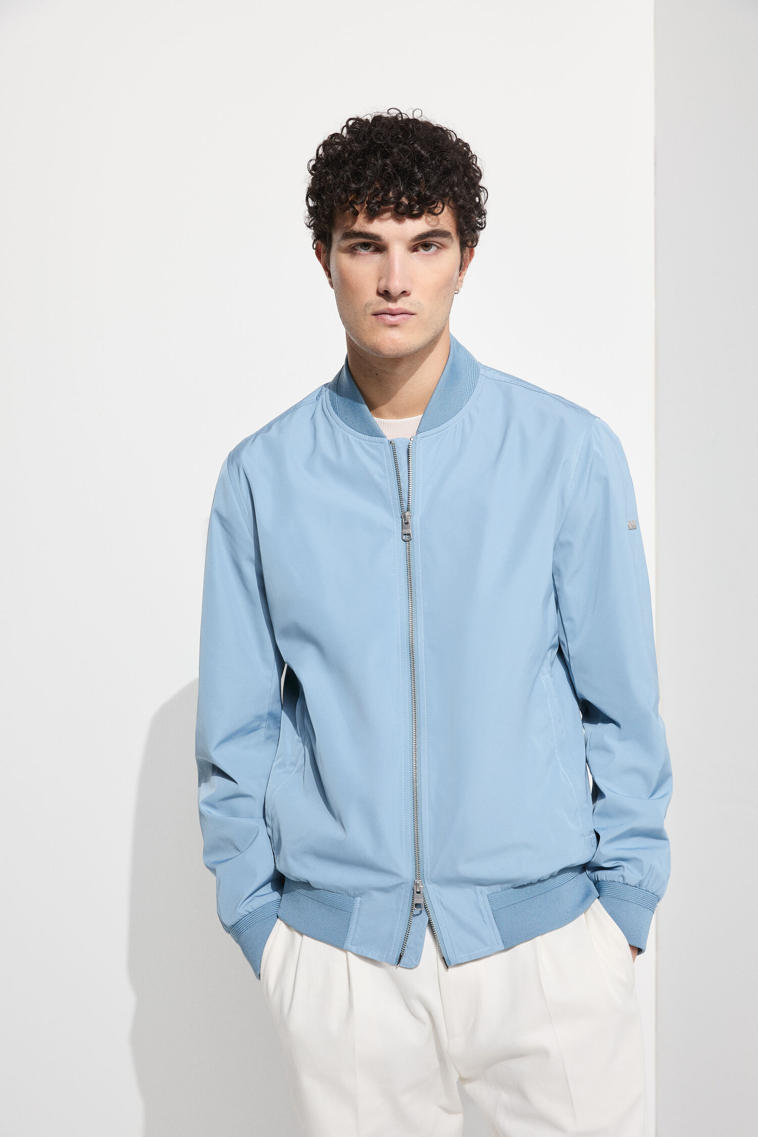 Hemd, Langarm, Mantel, Jacke, Person