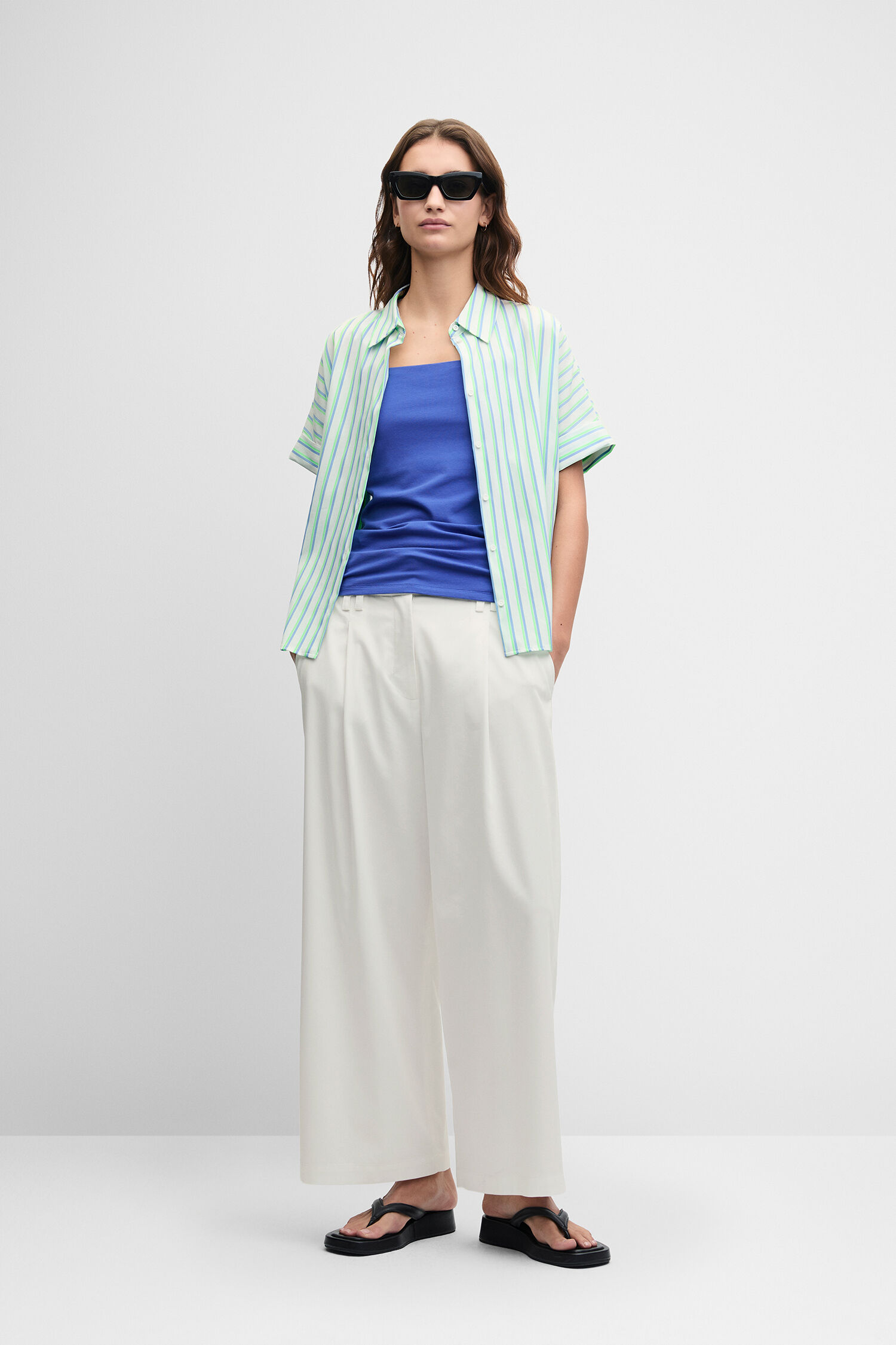 Hemd, Streifen, Polohemd, Kurzarm, Strand/Alltag