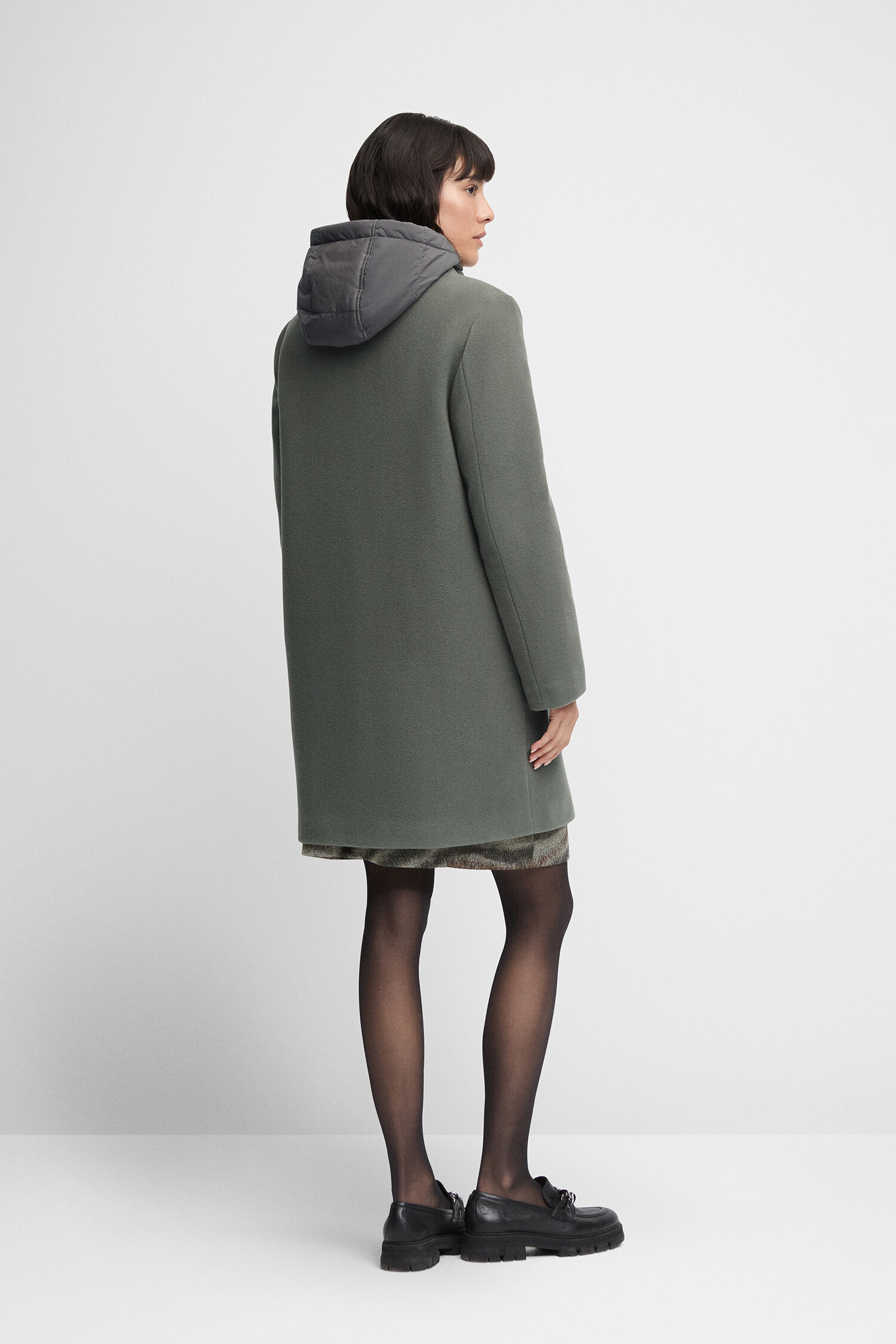 Mantel, Langarm, Modisch, Person, Frau