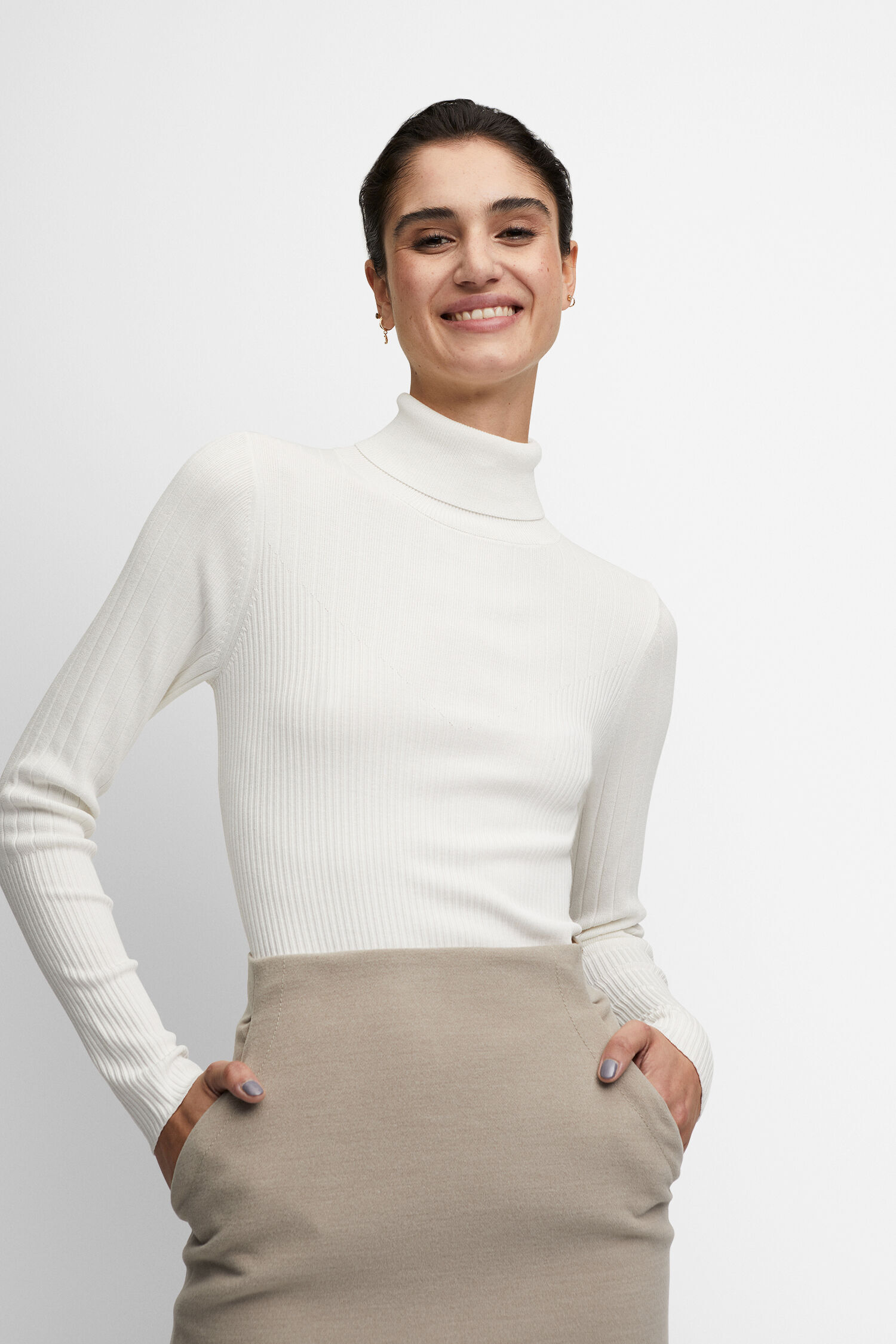 CINQUE Pullover CINANNO CI-6501-5566-02-243-XS 201 - wollweiß CINQUE Pullover CINANNO CI-6501-5566-02-243-XS 201 - wollweiß