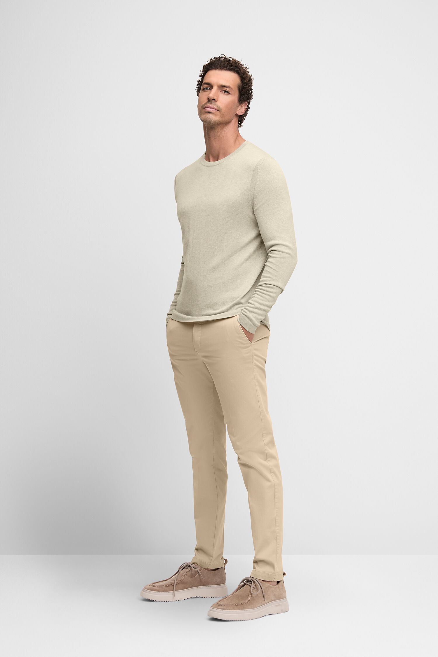 Langarm, Khaki, Erwachsener, Mann, Person