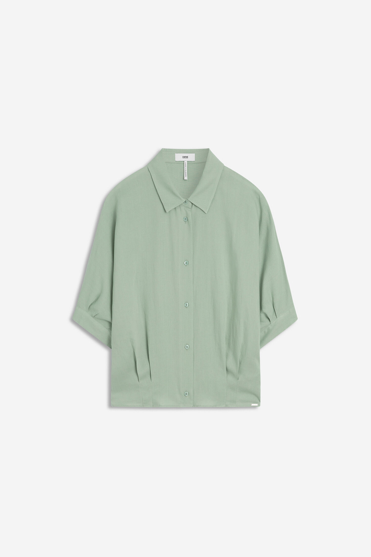 Hemd, Oversize, Langarm, Kornig, Mintgrün