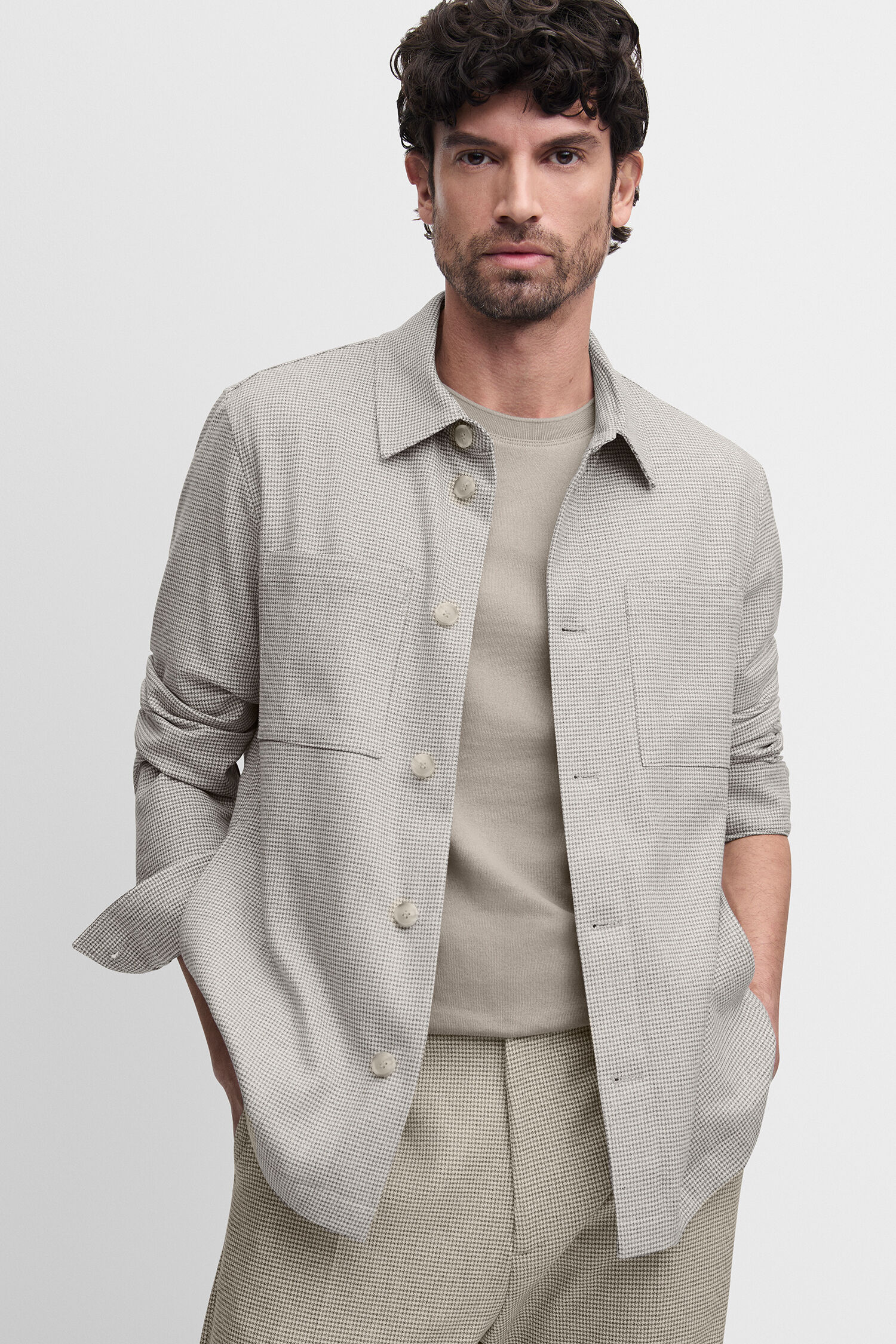 Leinen, Hemd, Blazer, Mantel, Jacke