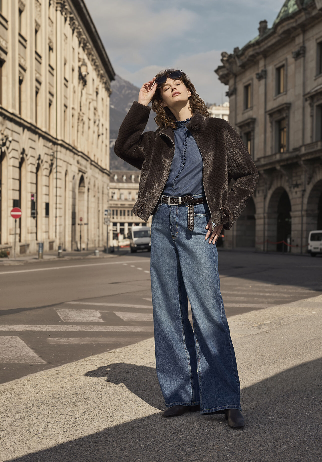 Hosen, Mantel, Jeans, Jacke, Person