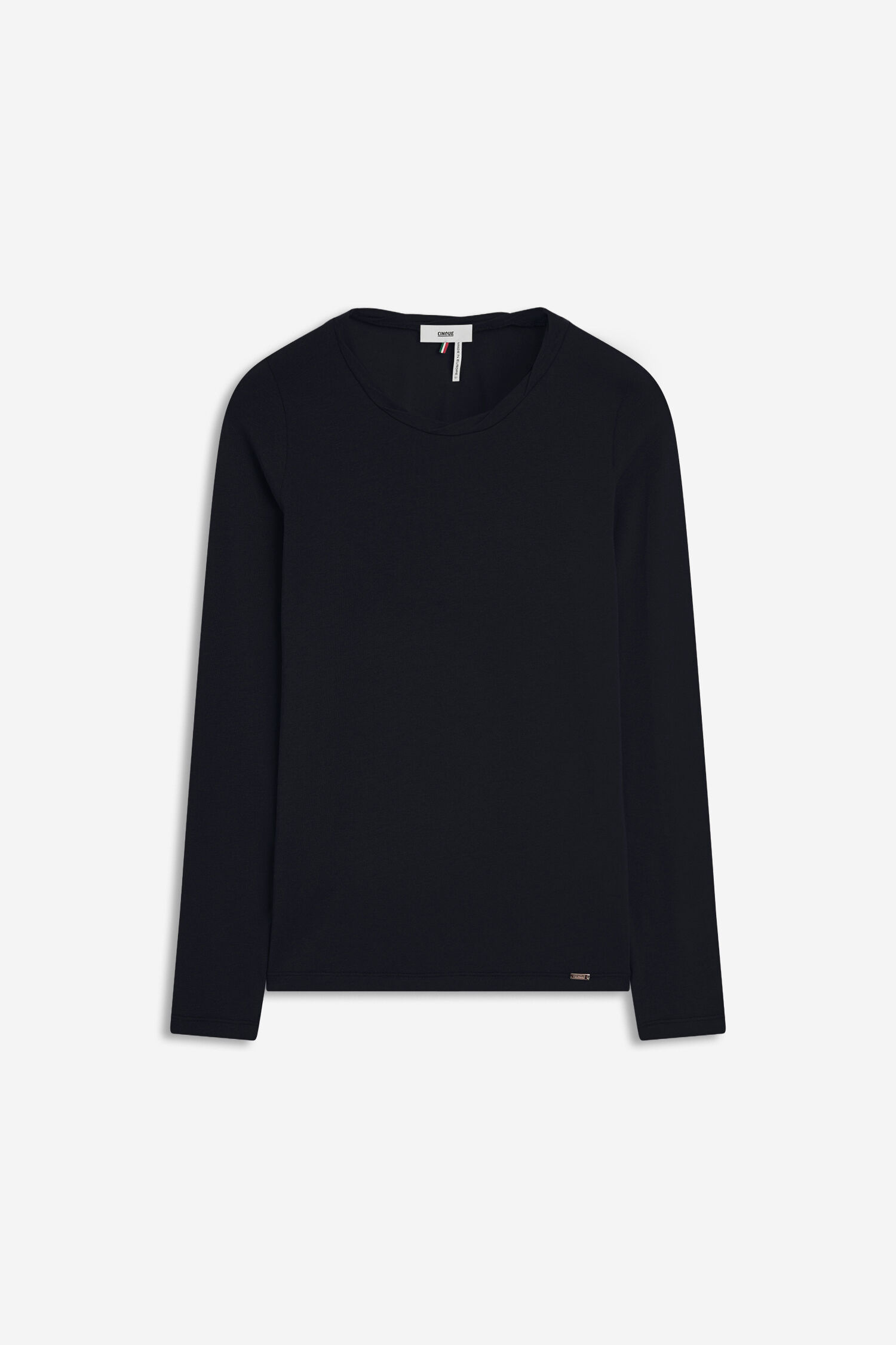 Langarmshirt, Schwarz, Kleidung, Rundhals, Casual