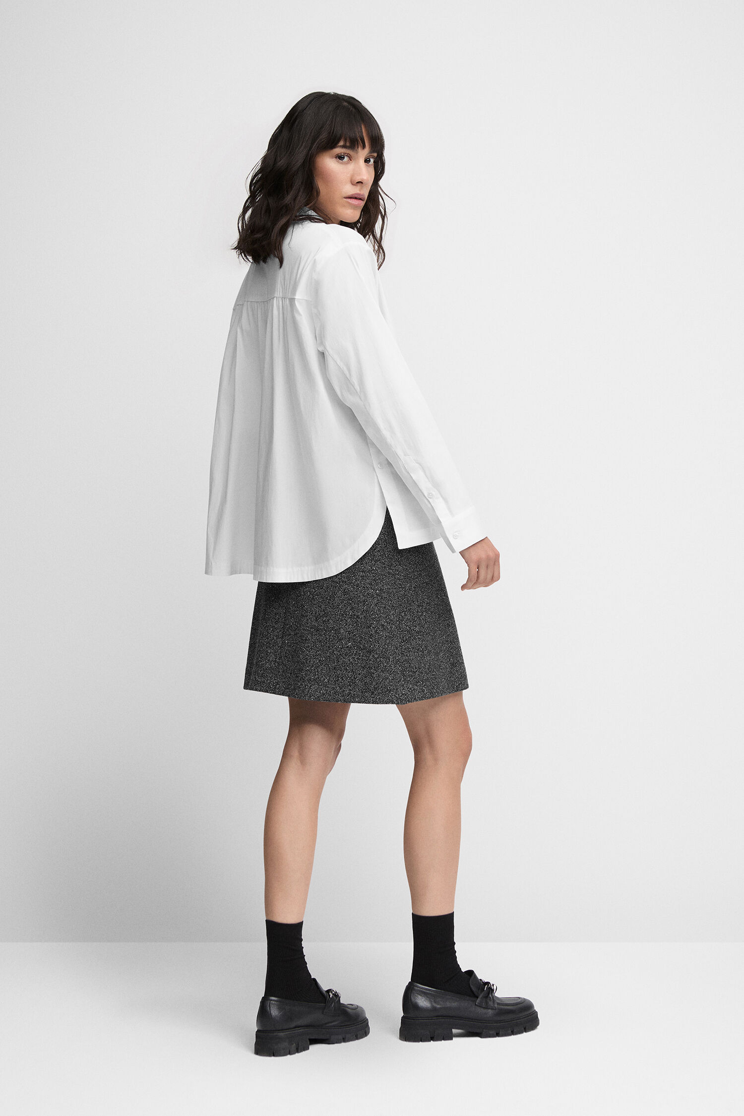 Bluse CIPIX Rock, Bluse, Minirock, Person, Langarm