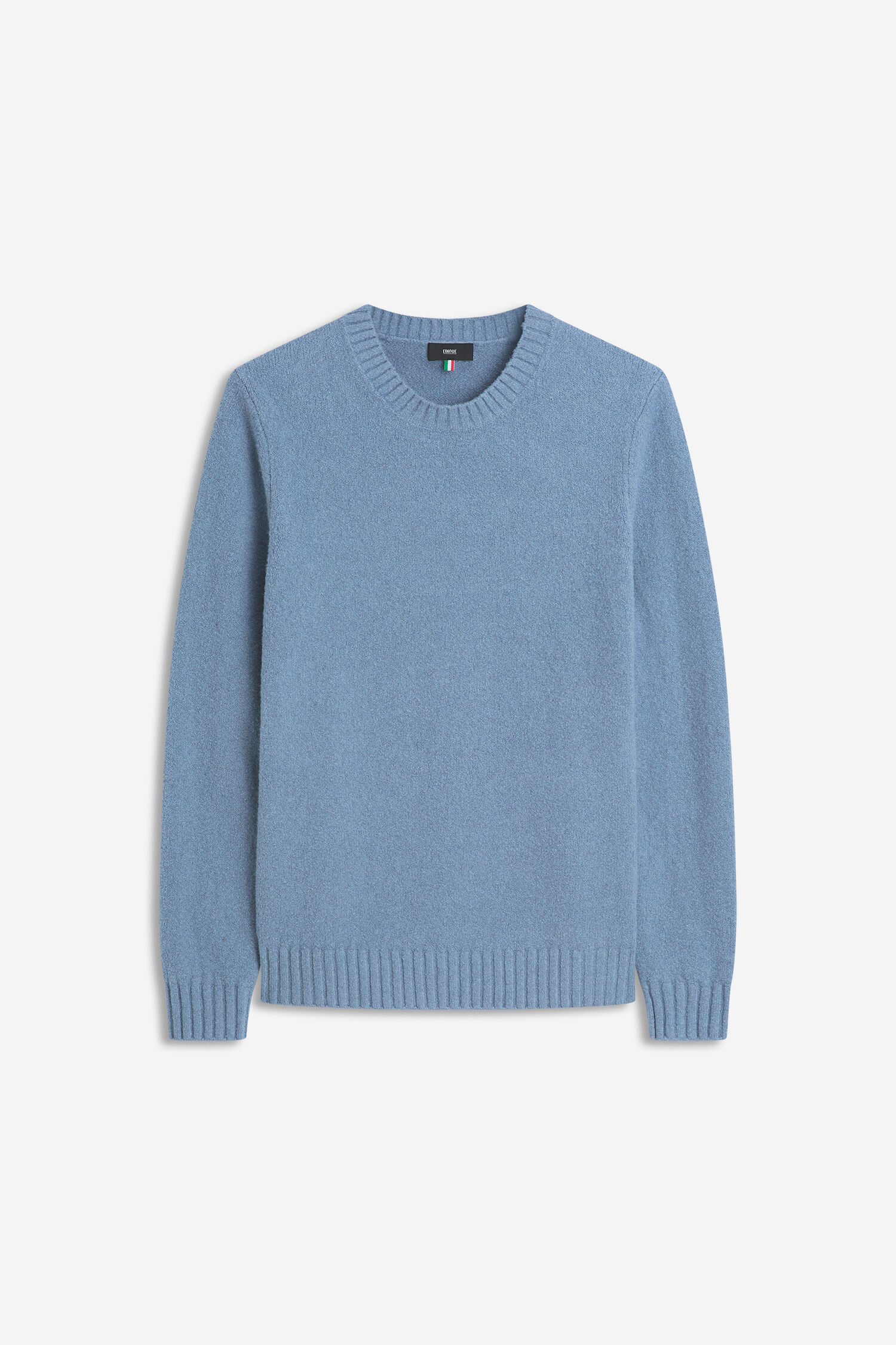 Pullover, Sweater, Knit, Rundhals, Blau