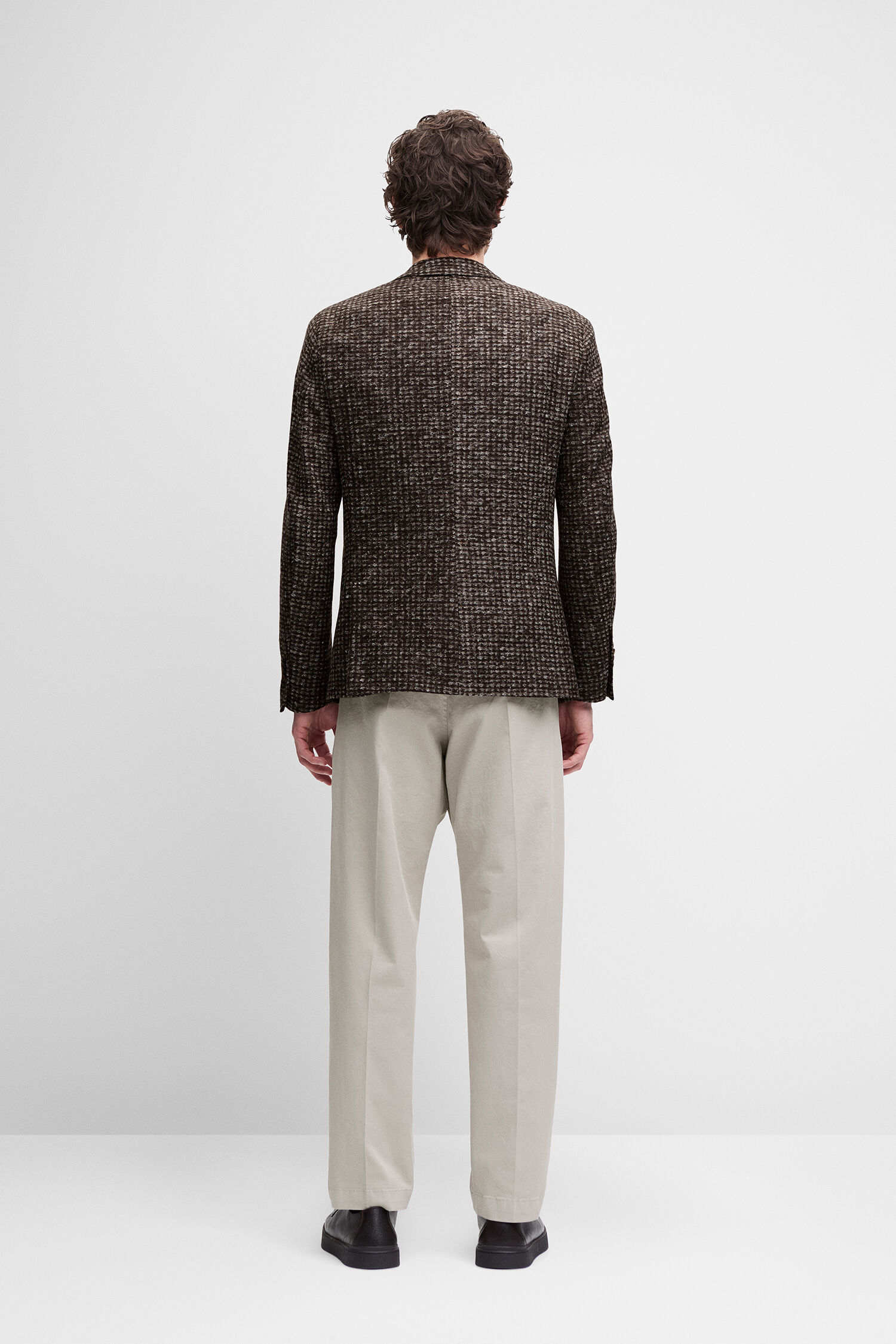 Blazer, Herren, Braun, Muster, Twill