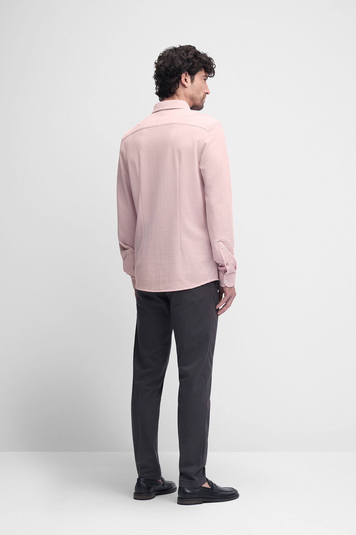 Langarm, Person, Stehend, Hemd, Mann