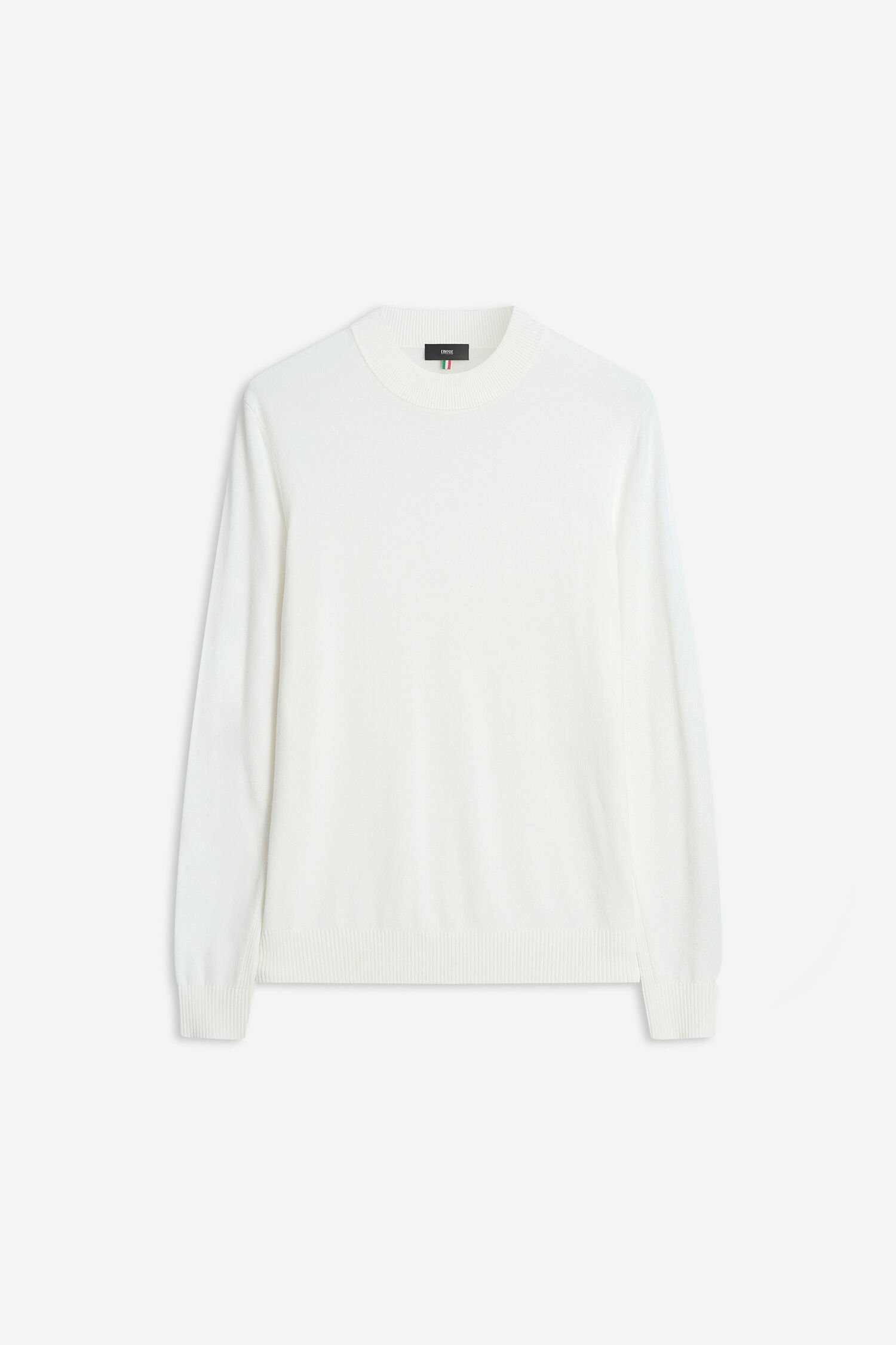 weißer pulli, rundhals, langarm, strickpullover, kleidung
