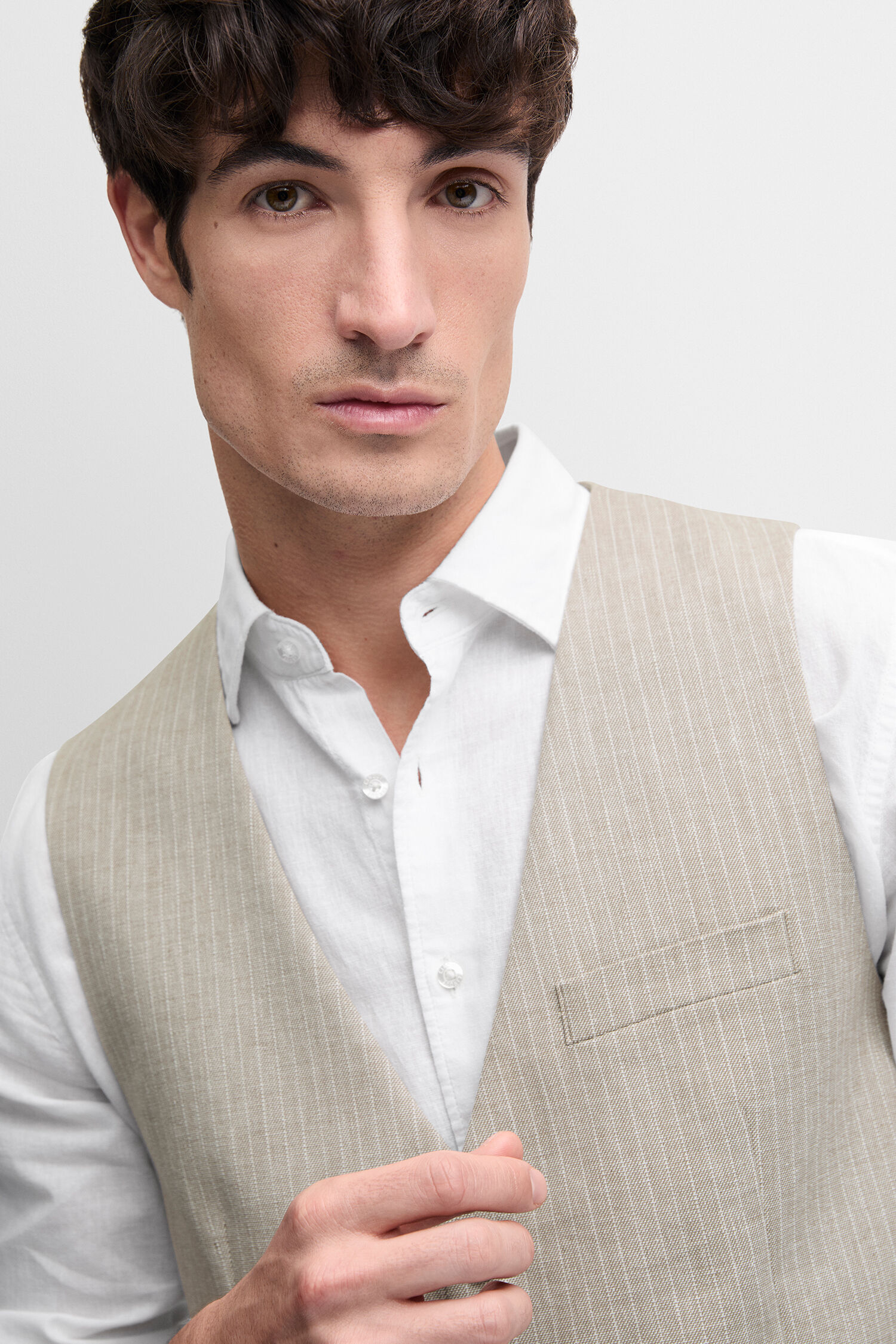 Weste, Hemd, Anzug, Mann, Person