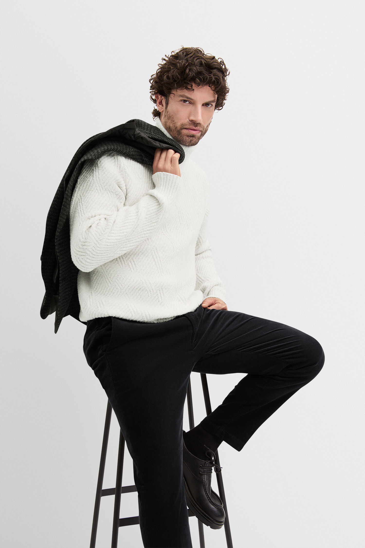 Langarm, Hosen, Fotografie, Pullover, Portrait