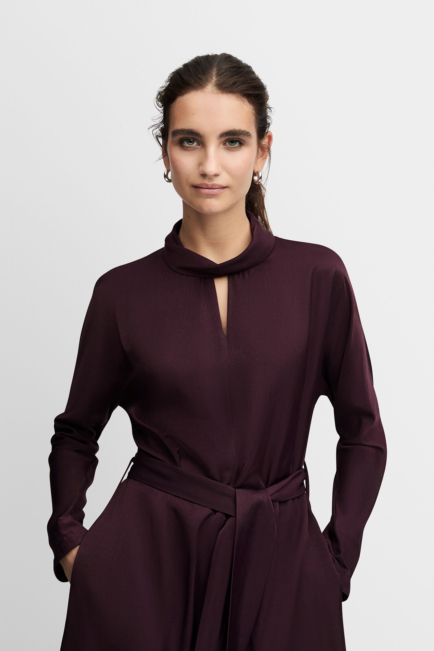 Mantel, Langarm, Modisch, Person, Frau