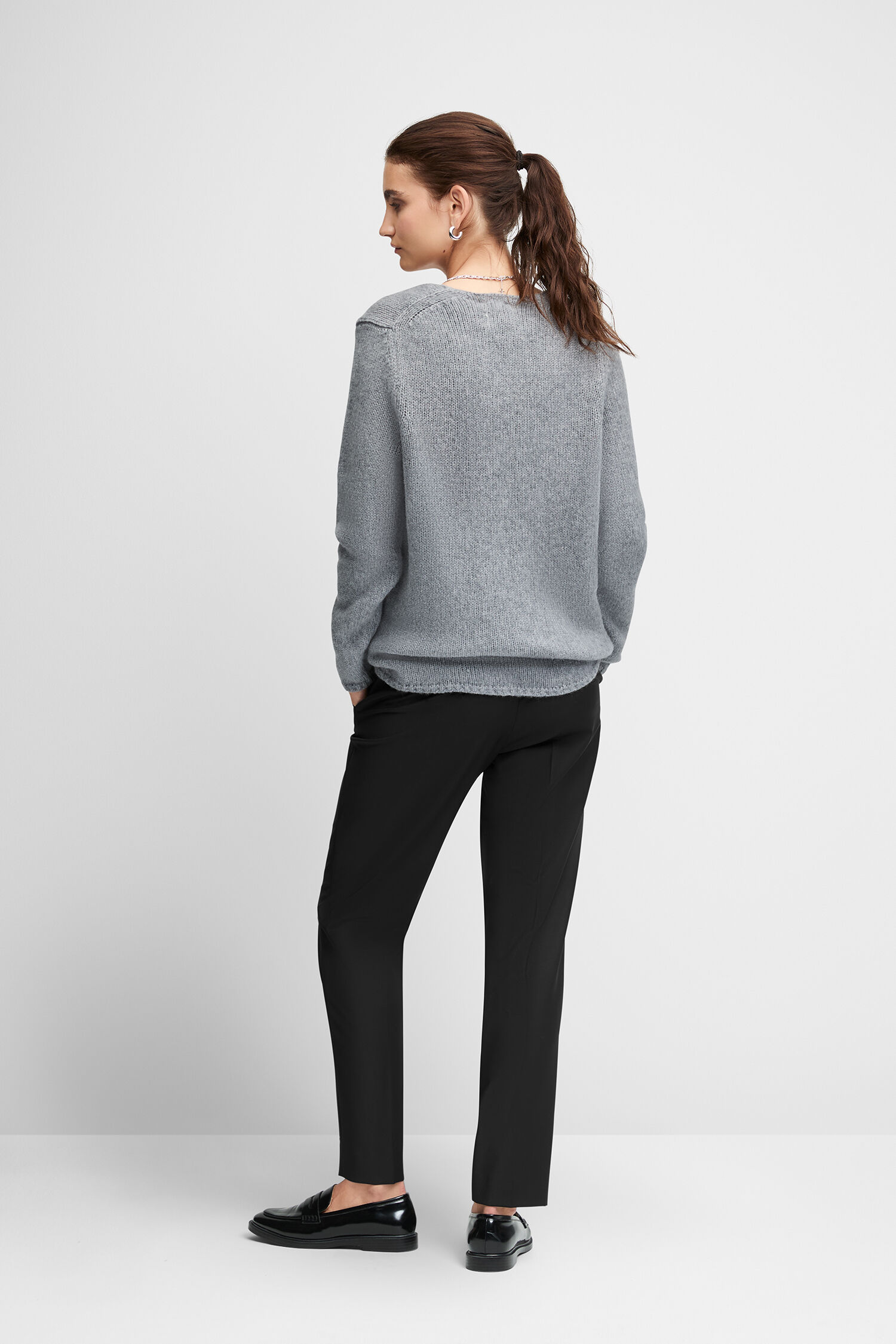 Langarm, Pullover, Erwachsener, Person, Frau