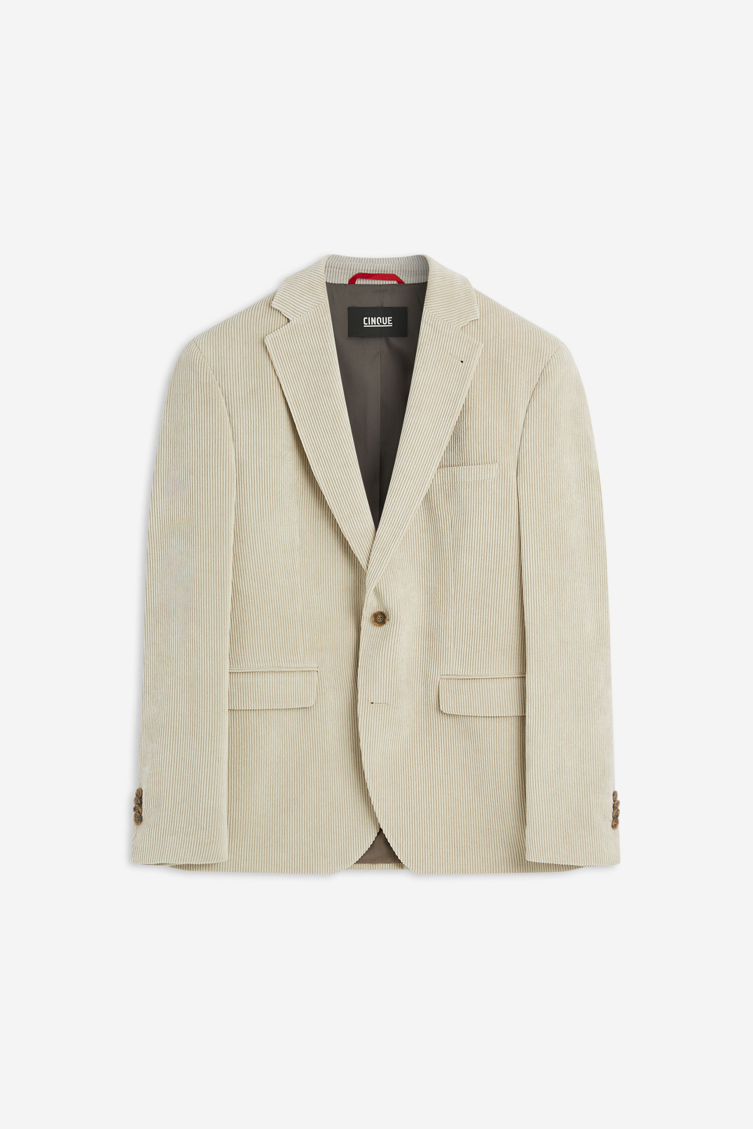 blazer, corduroy, beige, einreihig, tasche