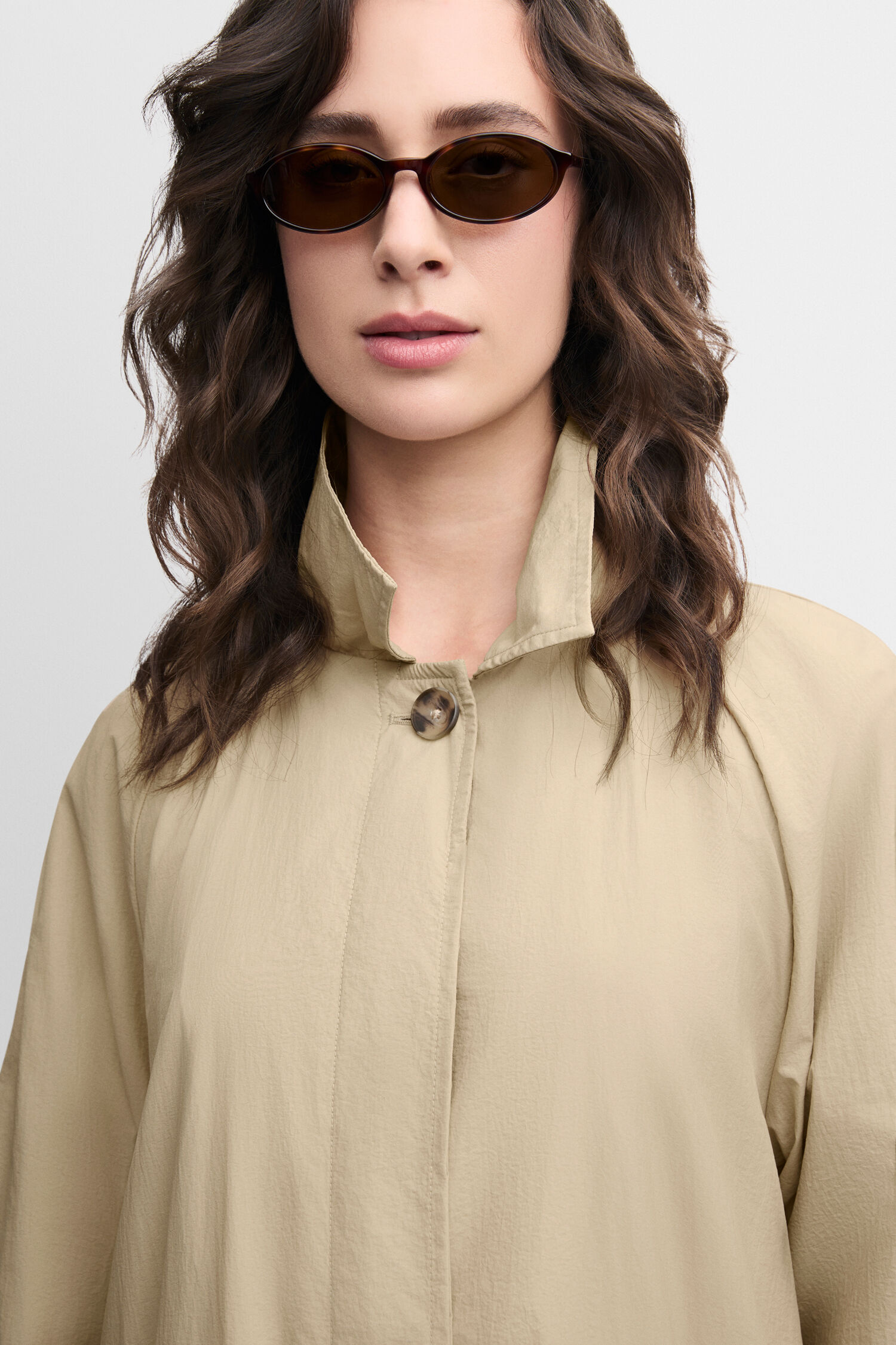 Sonnenbrille, Mantel, Langarm, Person, Frau