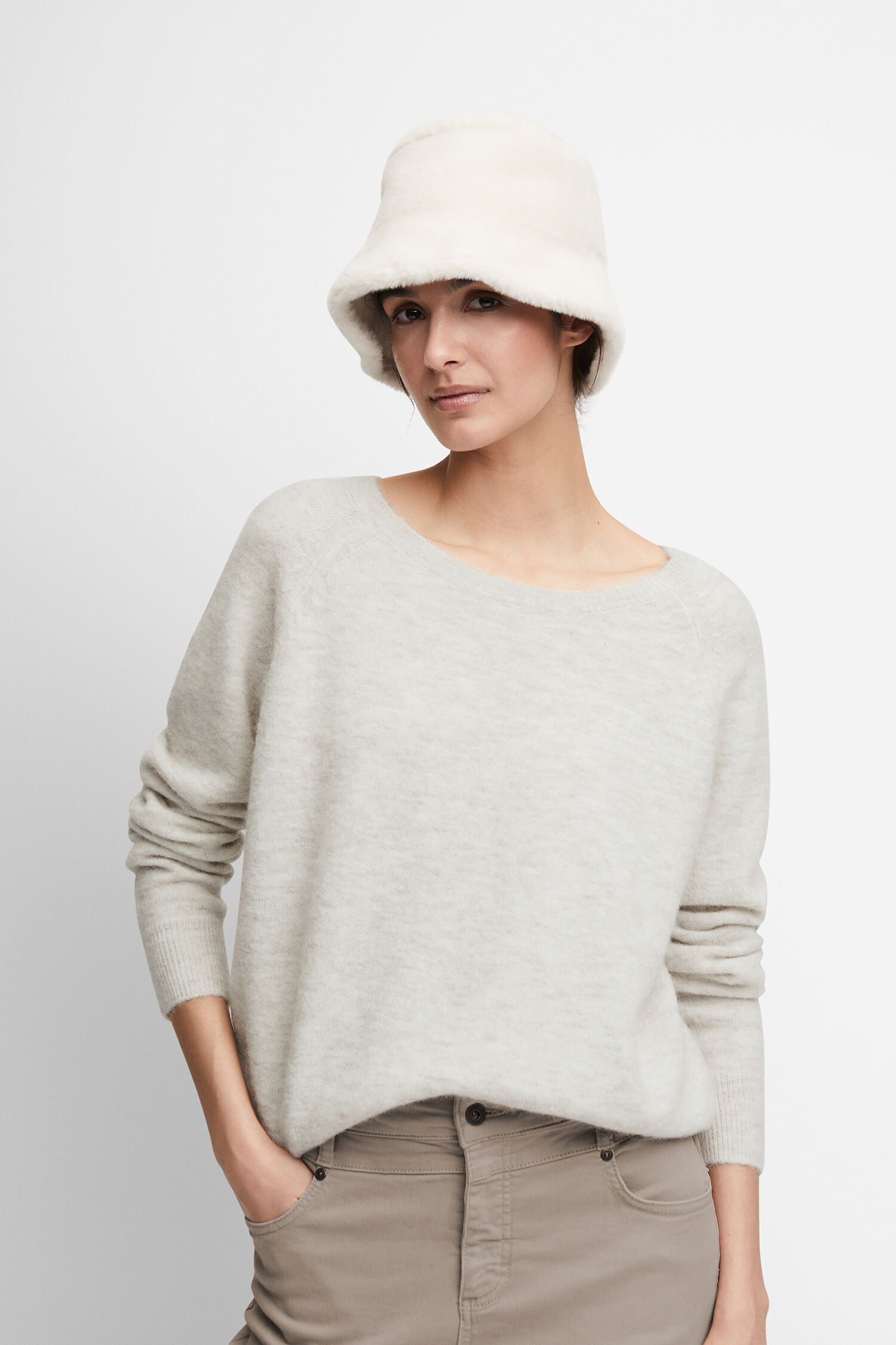 CINQUE Pullover CIELLANA CI-6548-5574-10-243-XS 201 - wollweiß