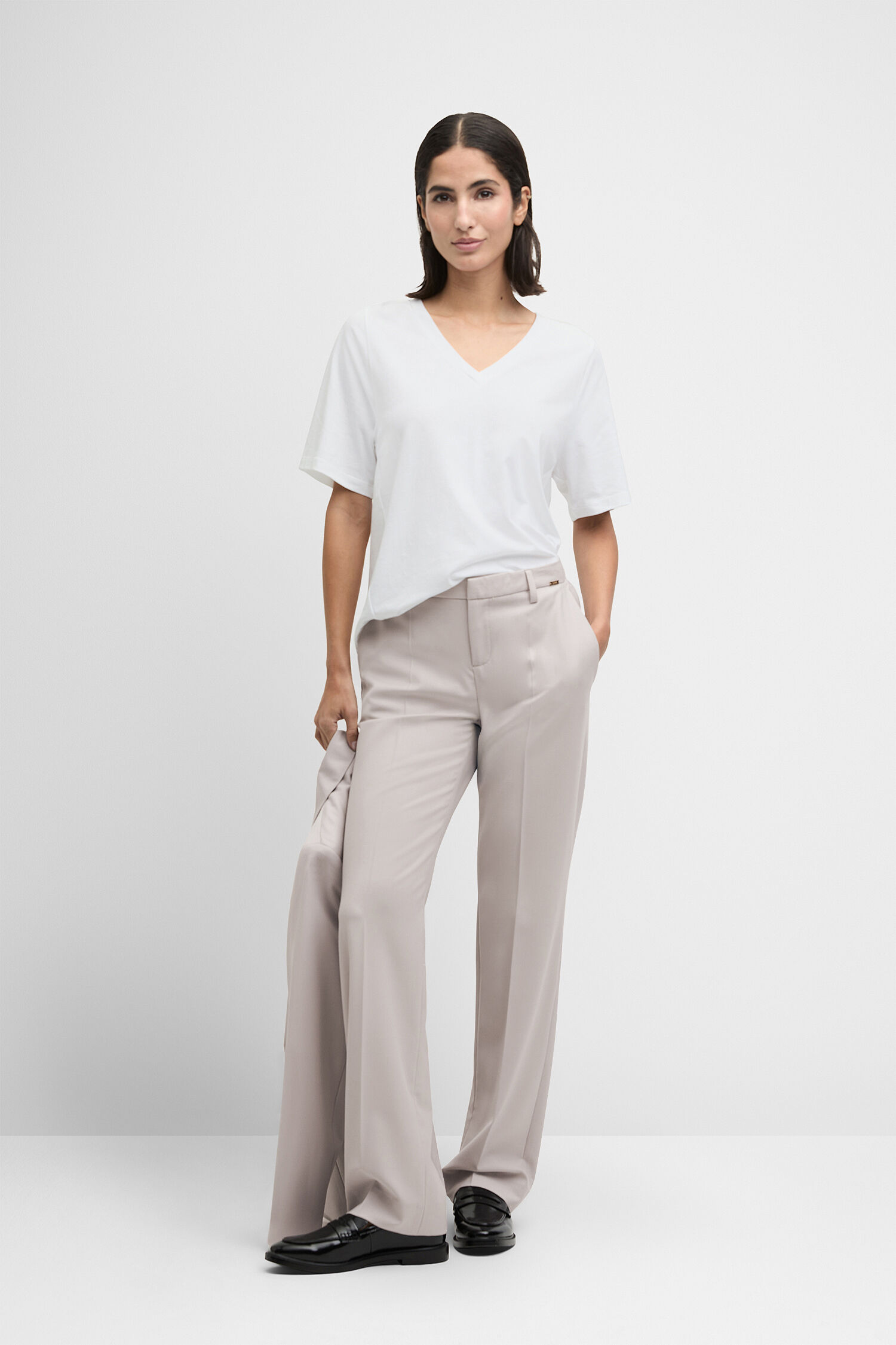 Bluse, Hosen, Leinen, Person, Frau